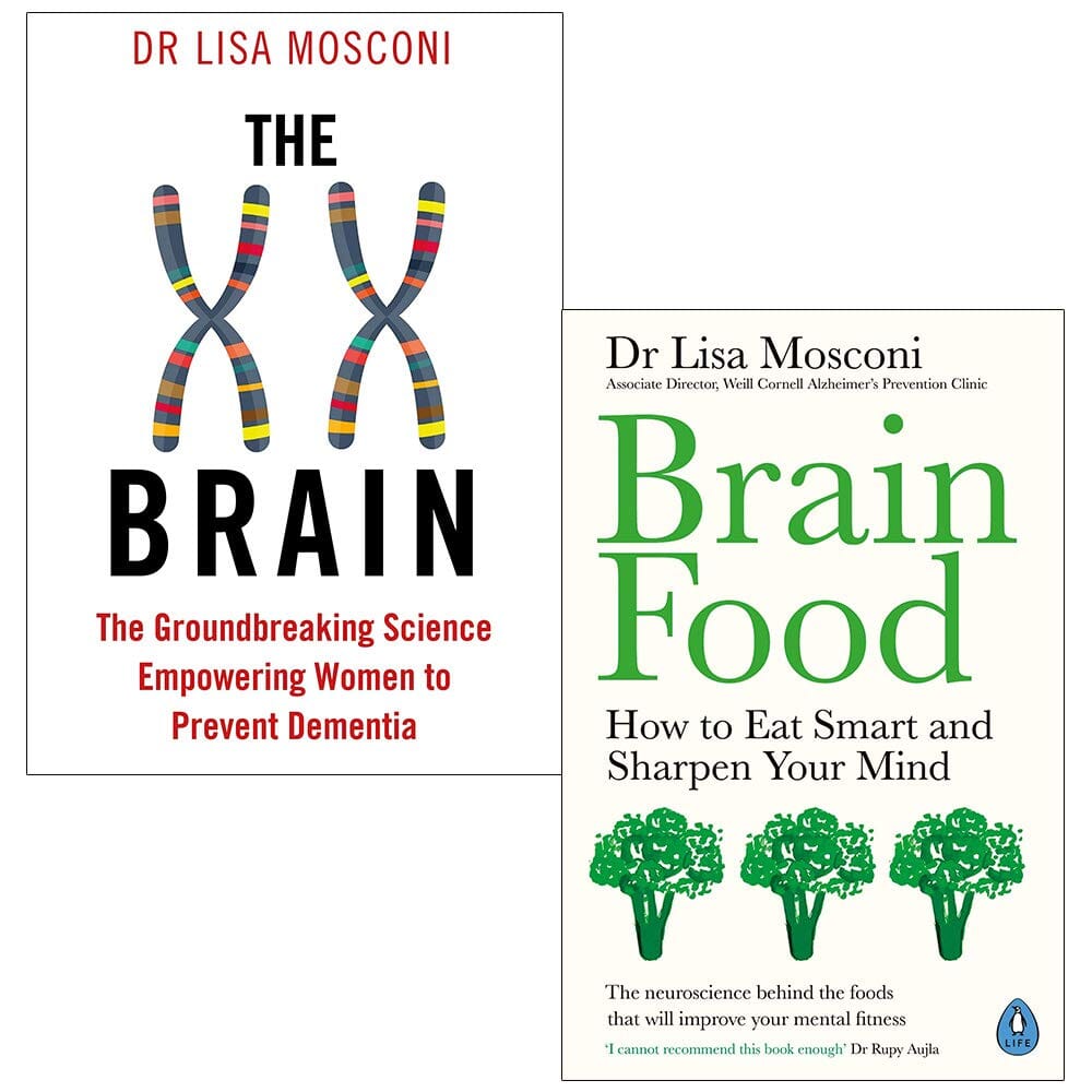 The XX Brain & Brain Food by Dr. Lisa Mosconi 2 Books Collection Set - Non Fiction - Paperback