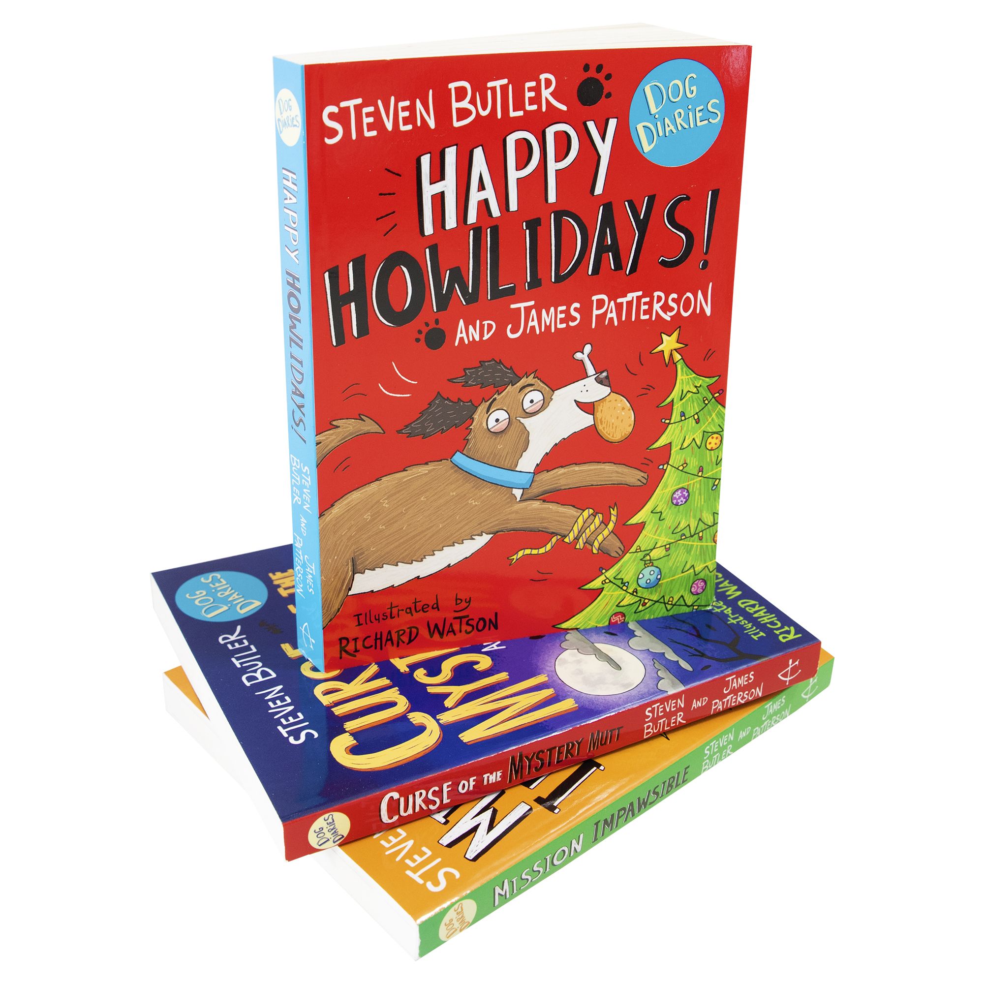 Dog Diaries 3 Books Collection Set by Steven Butler - Ages 7-9 - Paperback