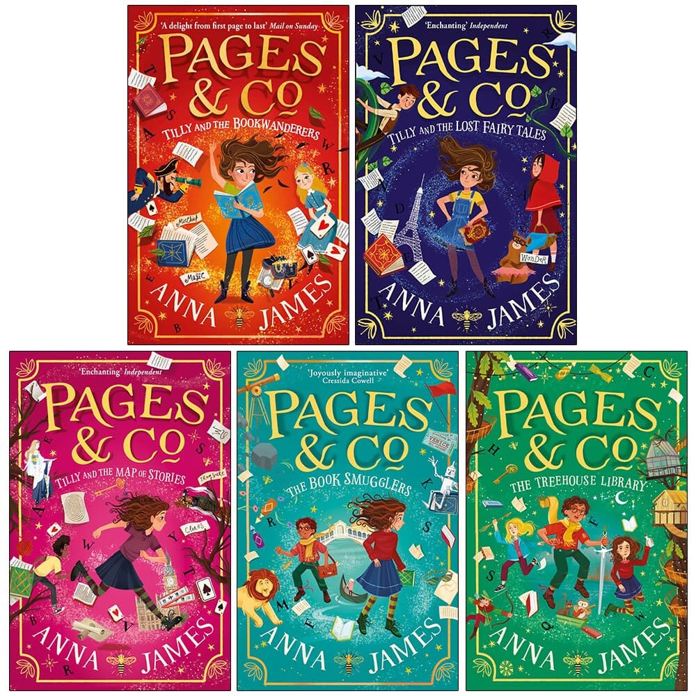 Pages & Co Series by Anna James 5 Books Collection Set - Age 9-14 - Paperback
