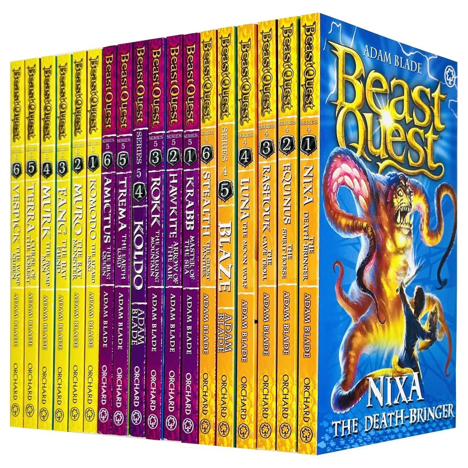 Beast Quest Series (4-6) by Adam Blade: 18 books Collection Set - Ages 7-9 - Paperback