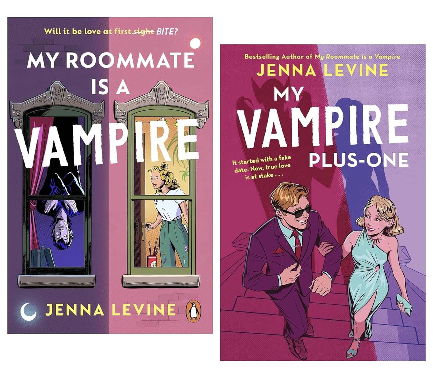 My Vampires Series By Jenna Levine 2 Books Collection Set - Fiction - Paperback