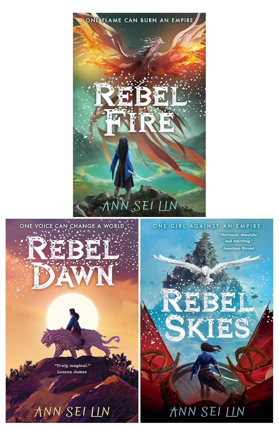 Rebel Skies Trilogy Series by Ann Sei Lin: 3 Books Collection Set - Ages 12+ - Paperback
