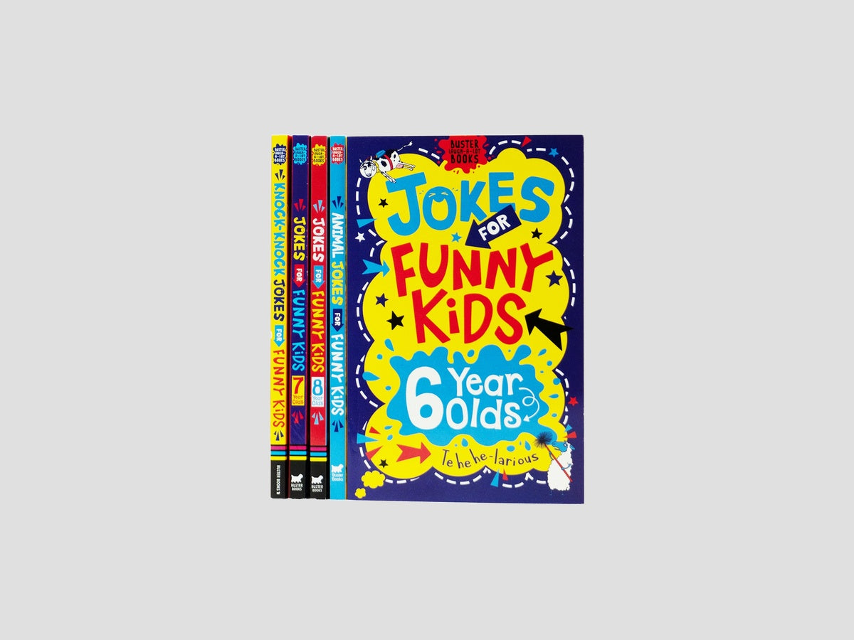 Buster Laugh-a-lot Books Series Collection 5 Joke Books Set - Ages 7-9