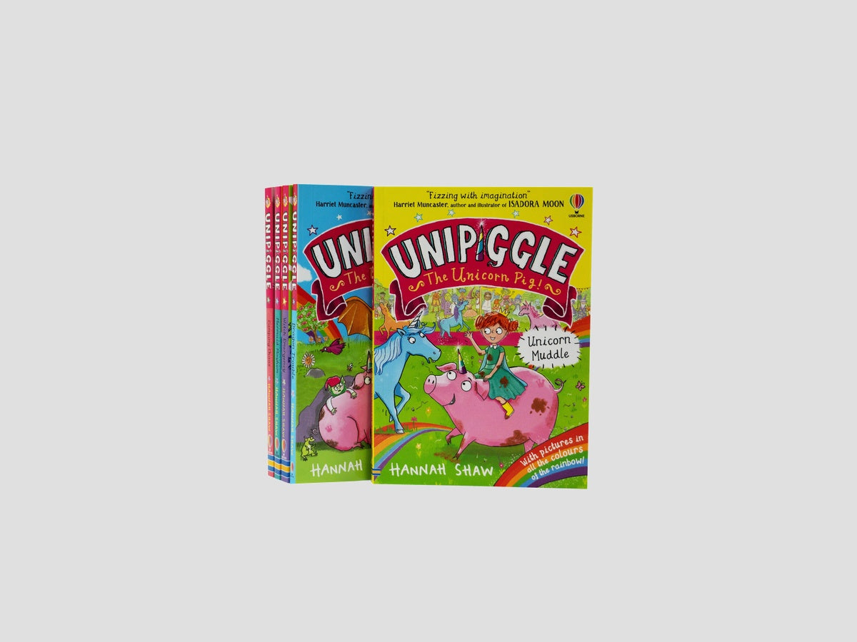 Unipiggle the Unicorn Pig Series 5 Books Collection Set - Ages 6-9