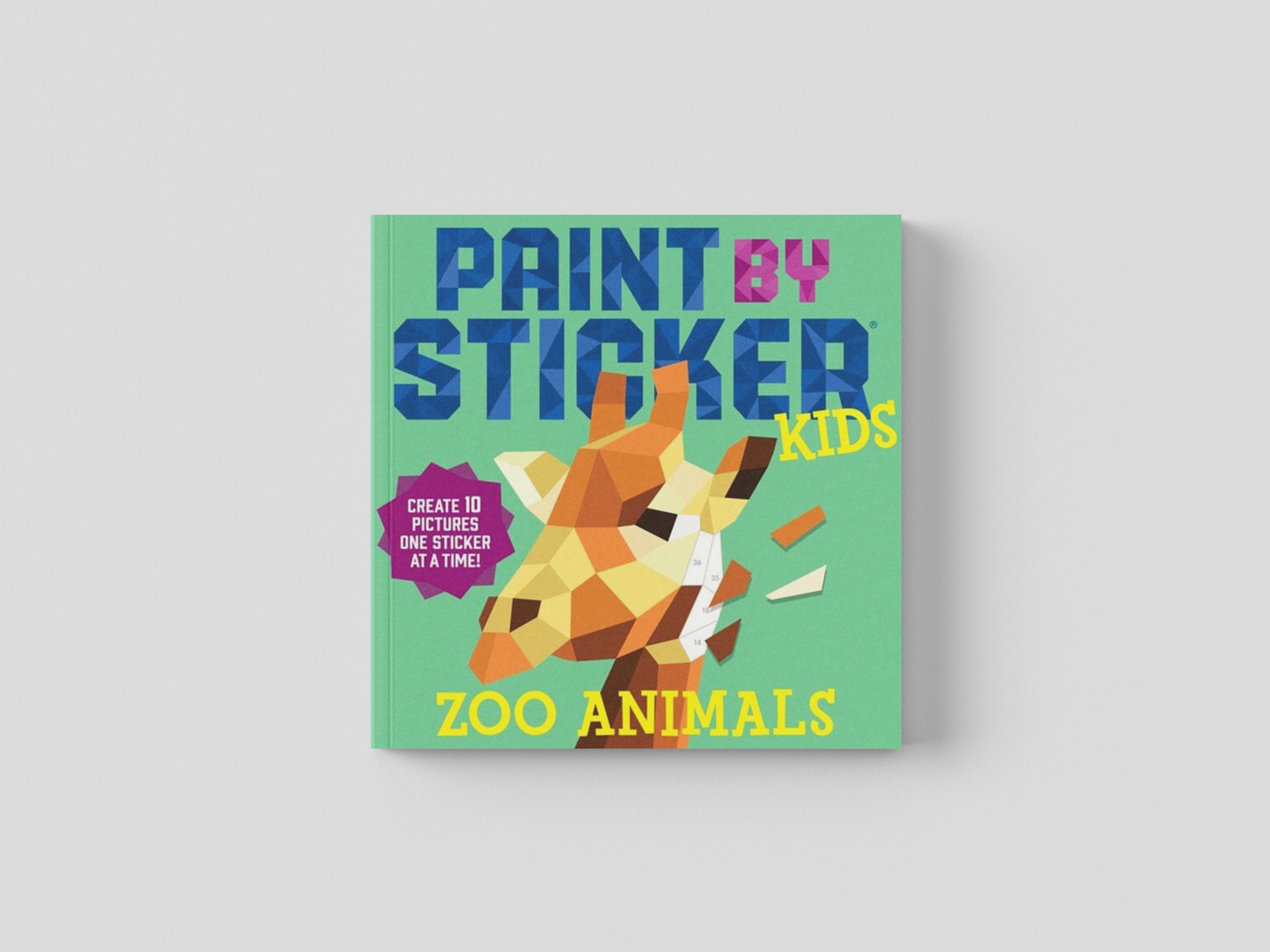 Paint by Sticker Kids: Zoo Animals Paperback / softback