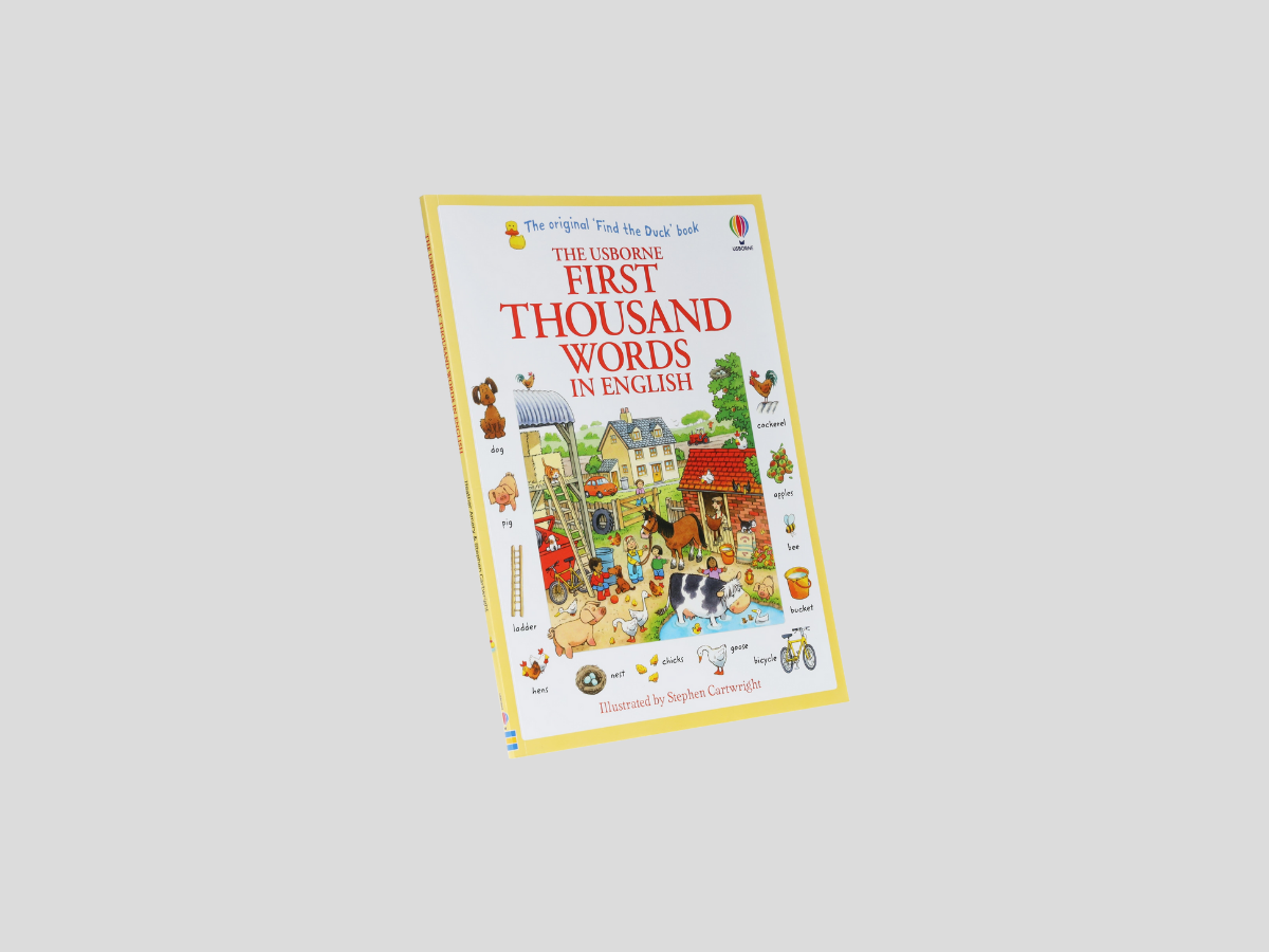 Usborne First Thousand Words In English: Illustrated Children Book - Age 0-5
