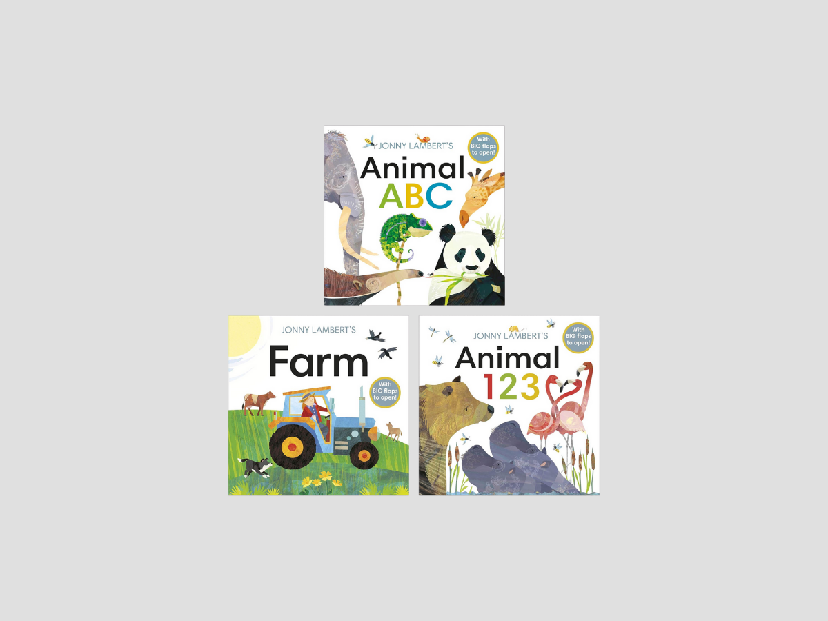 Jonny Lambert Collection (Animal ABC, Animal 123 & Farm) Collection - Ages 0-3