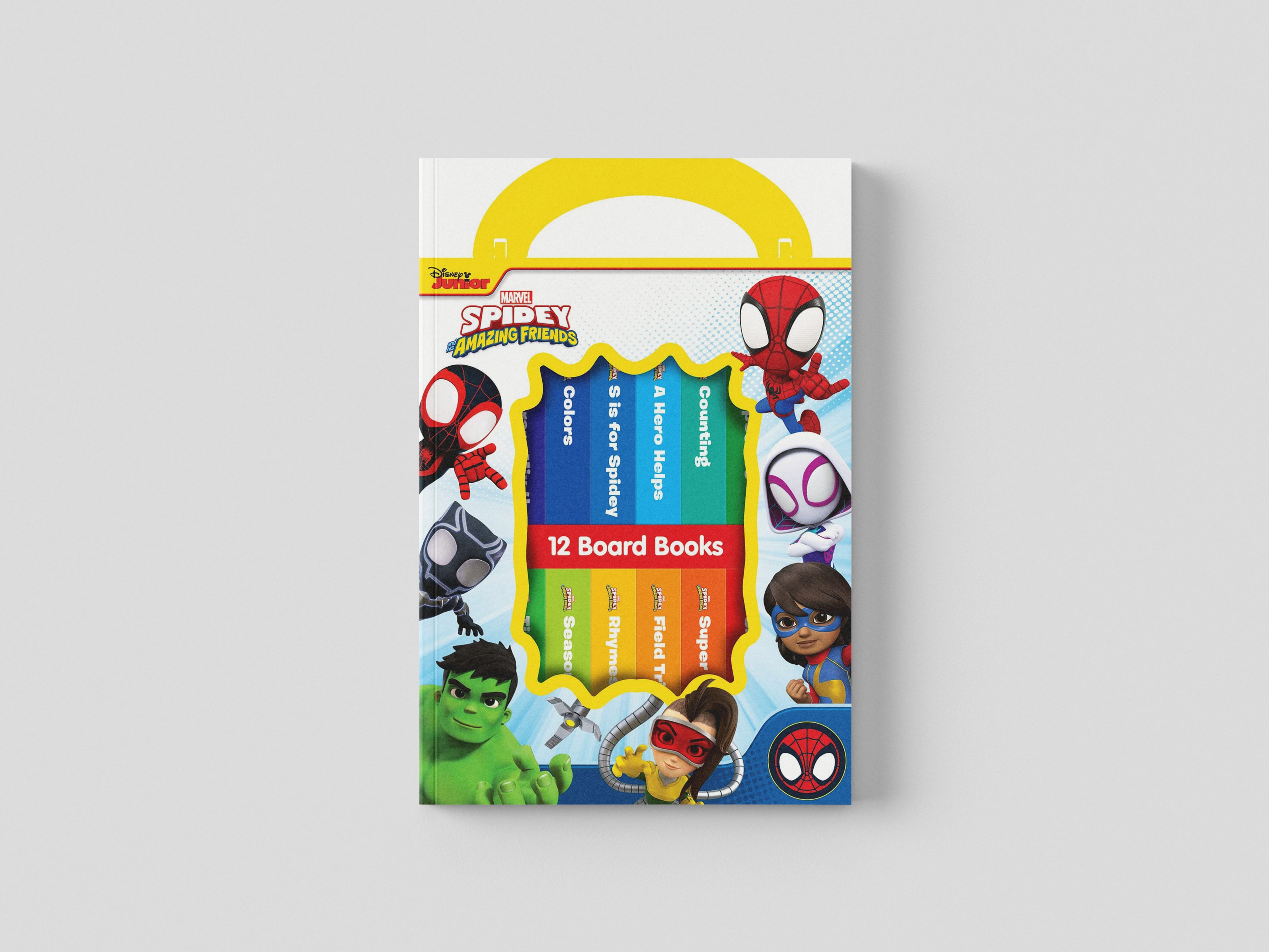 Disney Spidey and his Amazing Friends - My First Library 12 Board Book Set - Ages 0-5
