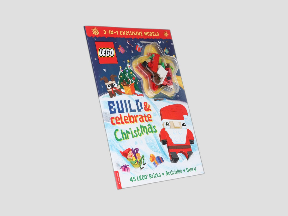 LEGO® Books: Build & Celebrate Christmas (includes 45 bricks) Paperback / softback