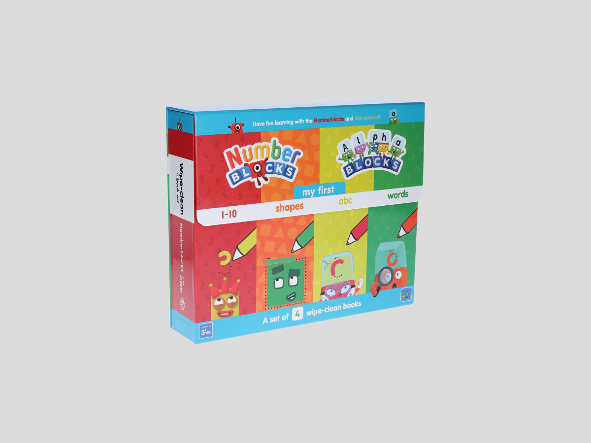 Numberblocks And Alphablocks My First Numbers And Letters 4 Wipe-Clean Books (Pens Included) - Ages 0-5