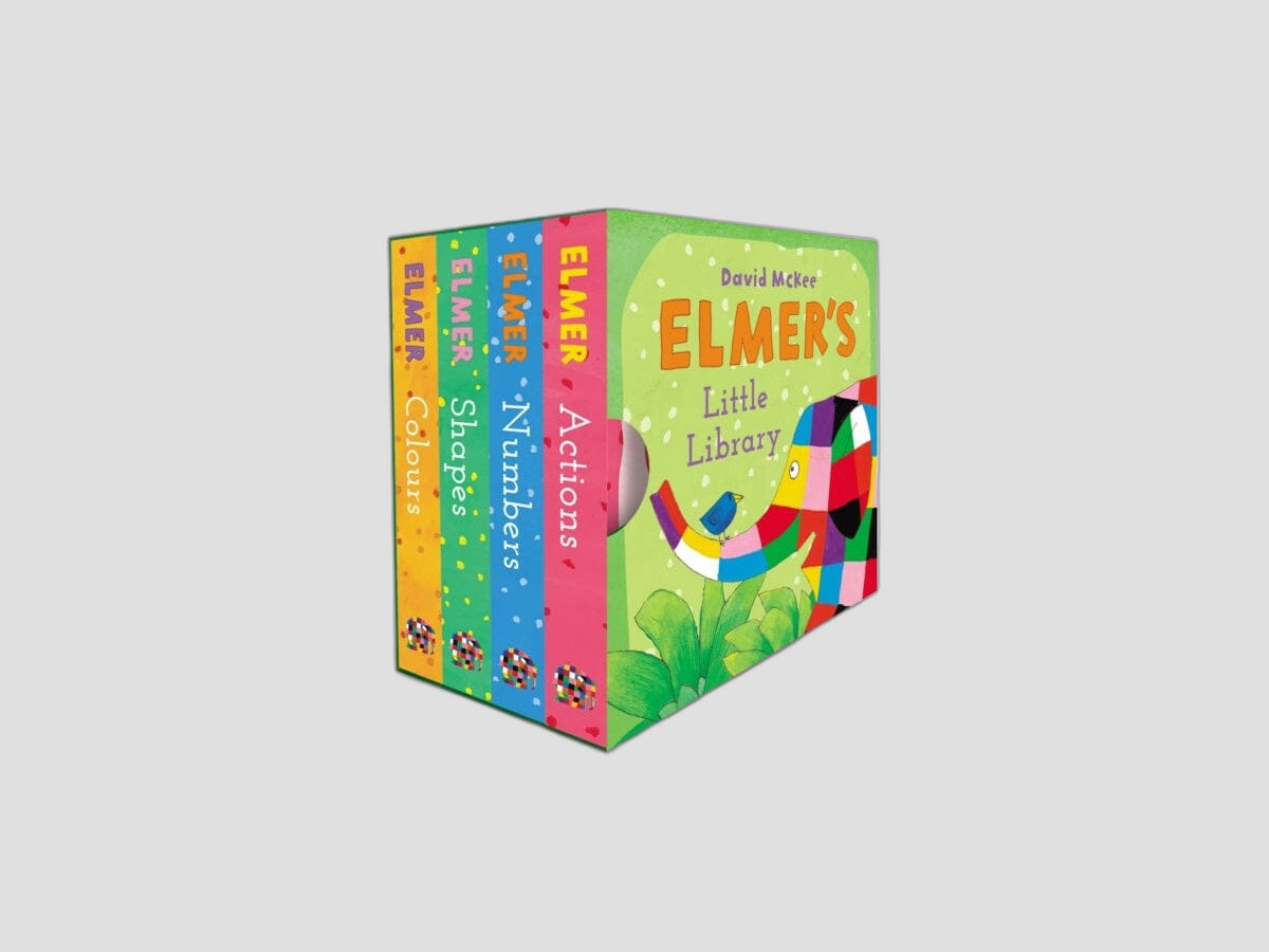 Elmer’s Little Library Board book