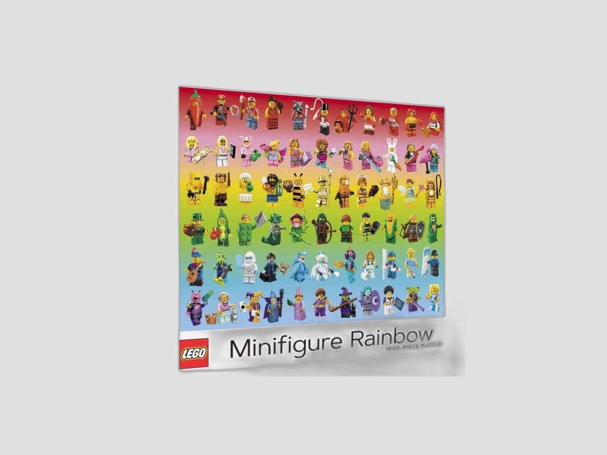 LEGO Minifigure Rainbow 1000-Piece Puzzle Jigsaw