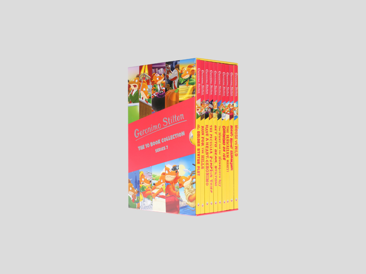 Geronimo Stilton The Illustrated 10 Book Collection (Series 7) Box Set - Ages 5-8