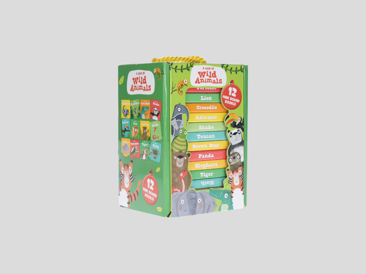 A Case of Wild Animals - 12 Books Collection Box Set - Ages 3-5 - Board Book