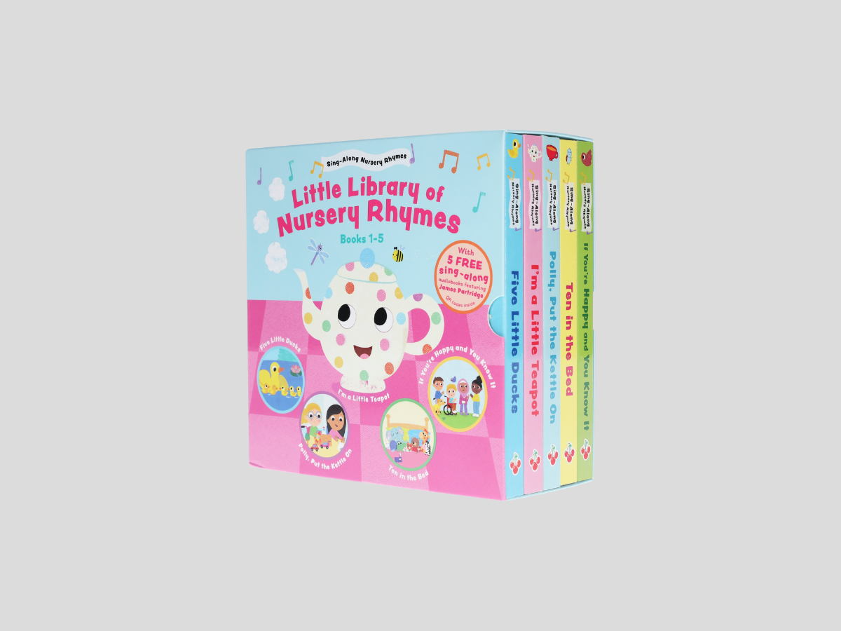 Sing-Along Nursery Rhymes illustrated 5 Board Books Collection Box Set - Ages 3-6