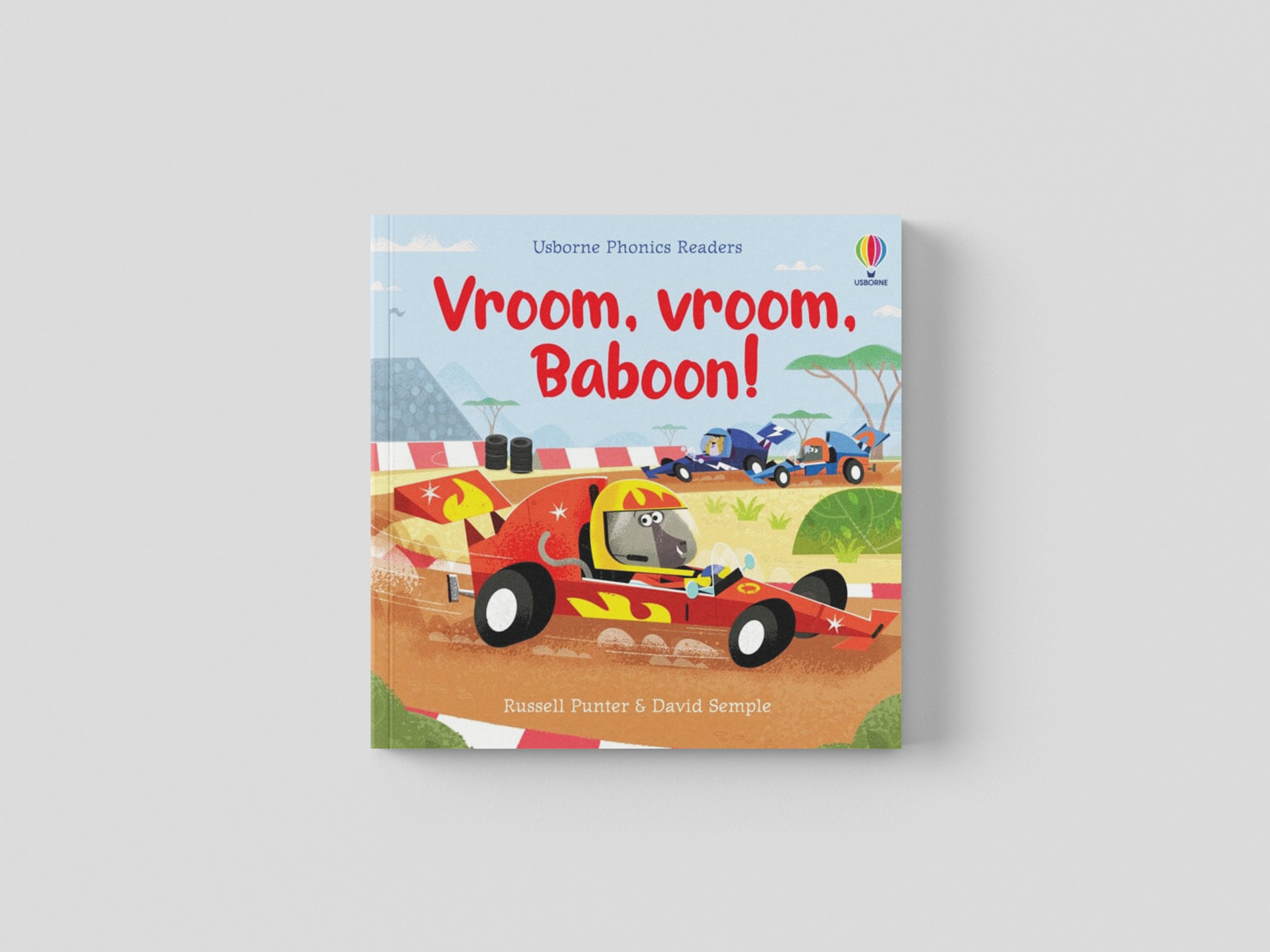 Vroom, vroom, Baboon!