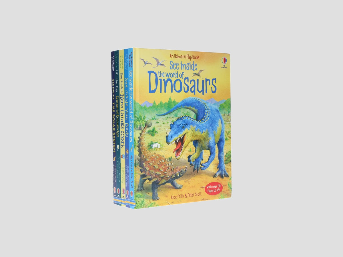 Usborne Lift The Flap See Inside Series Collection 1: 5 Books Set - Ages 6+