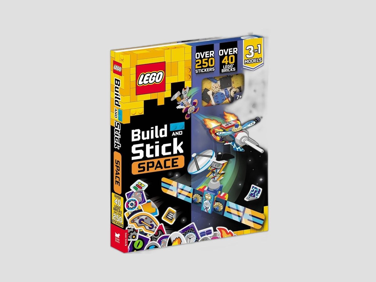 LEGO® Books: Build and Stick: Space (includes LEGO® bricks, book and over 250 stickers) Hardback