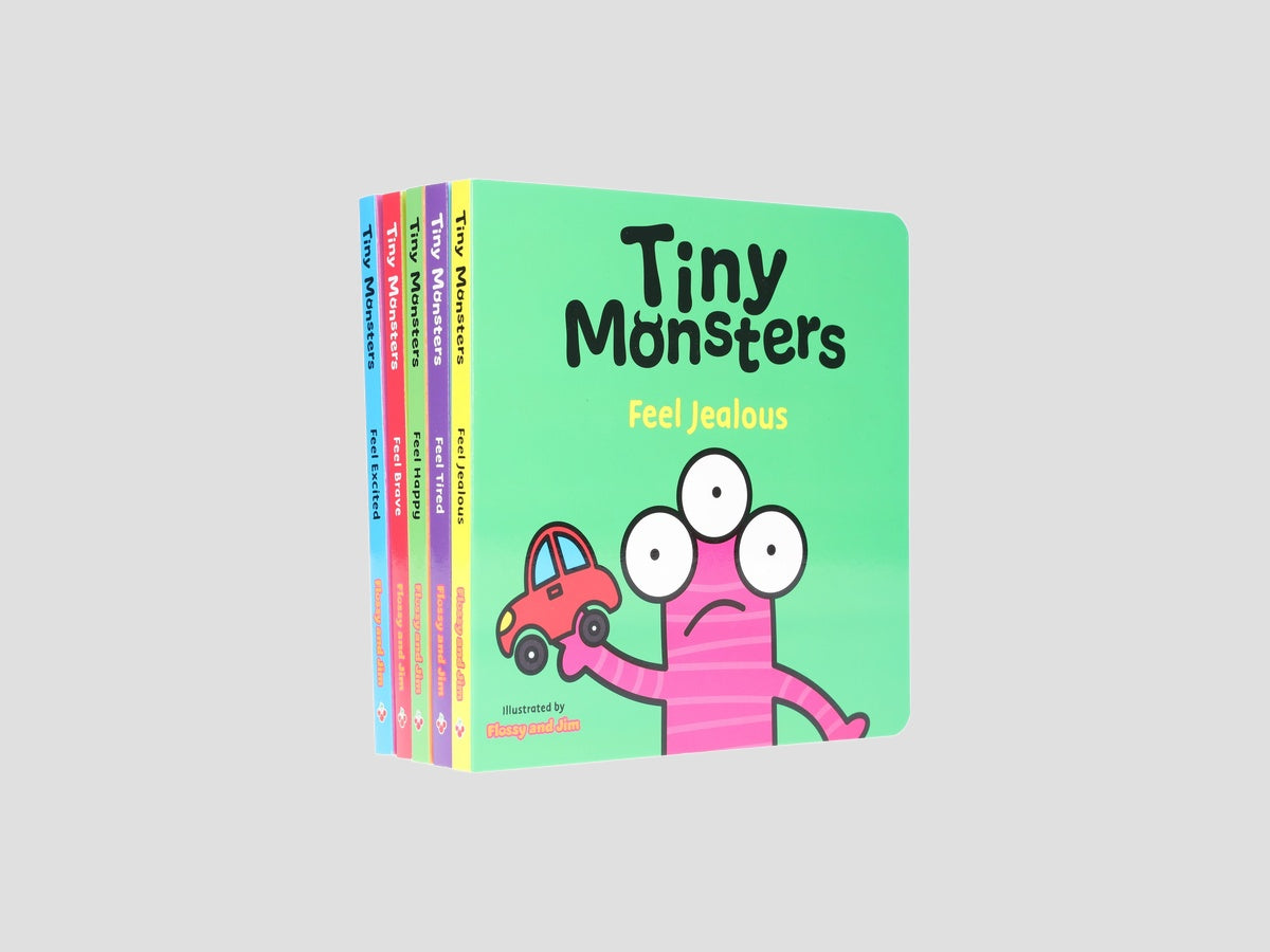 Big Emotions Tiny Monsters Feelings Collection Illustrated 5 Books Set - Ages 3-5