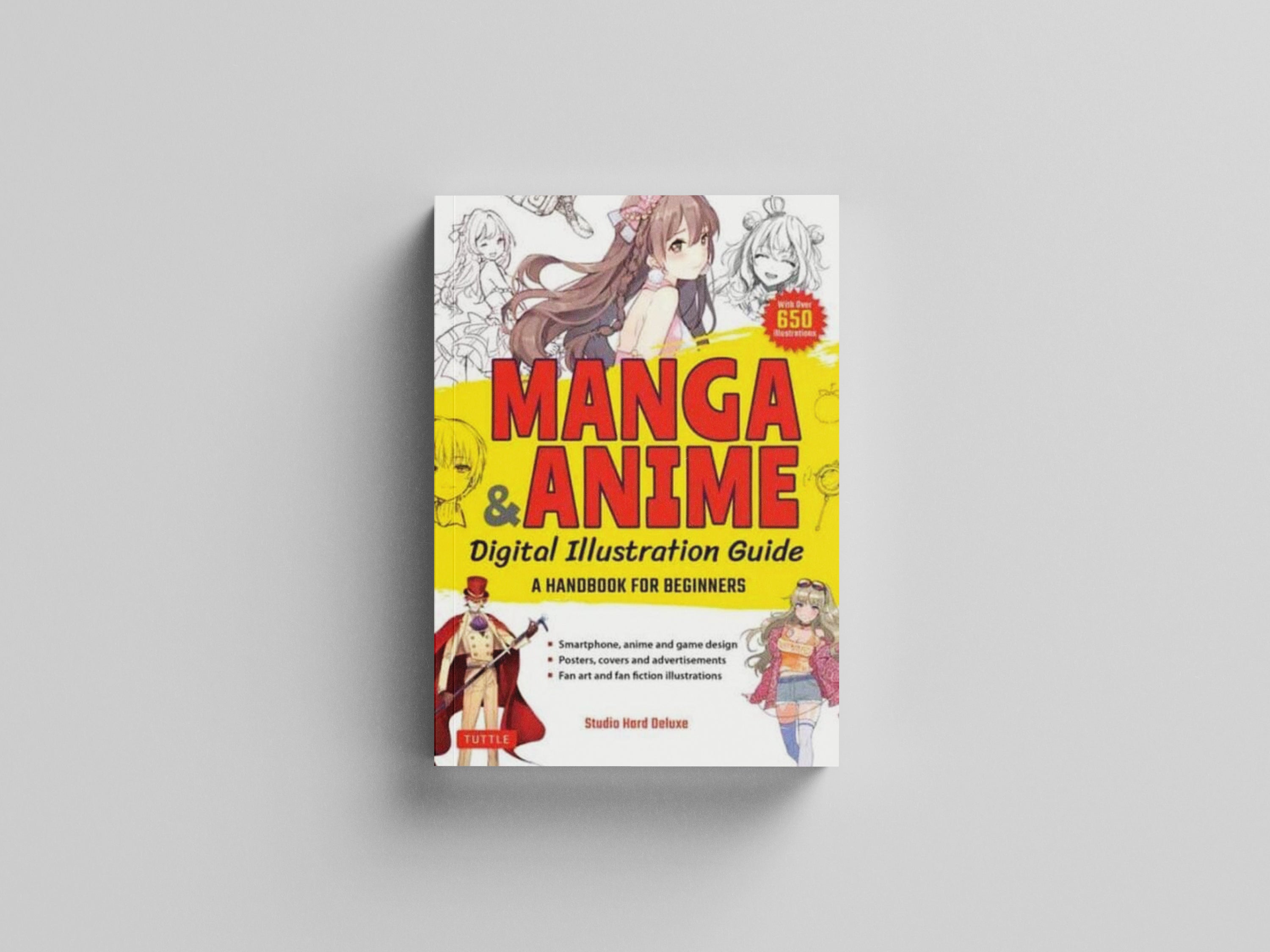 Manga & Anime Digital Illustration Guide : A Handbook for Beginners (with over 650 illustrations)