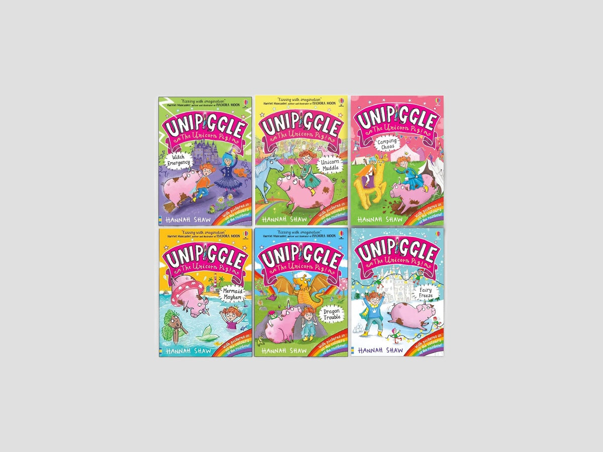 Unipiggle the Unicorn Pig Series 6 Books Collection - Ages 6-9