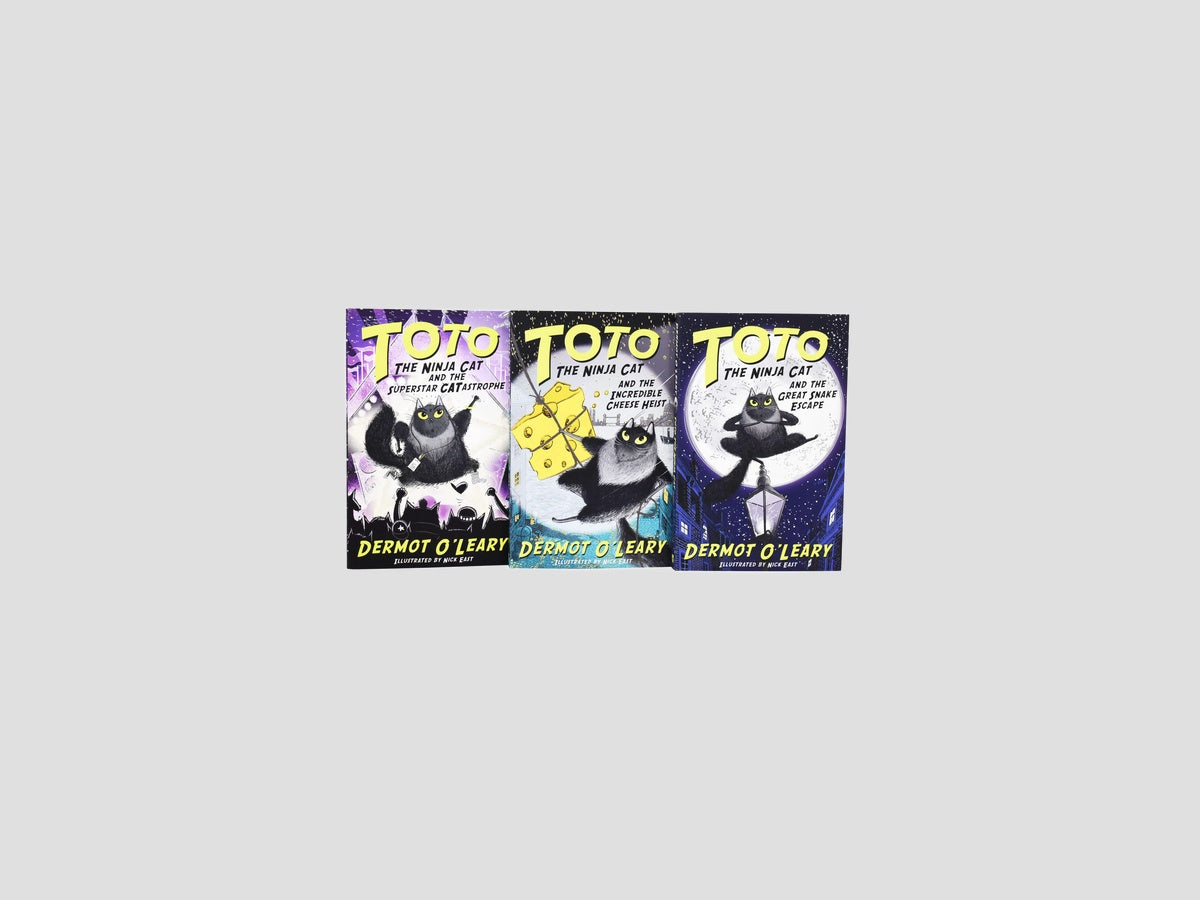 Toto the Ninja Cat Series 3 Books Collection