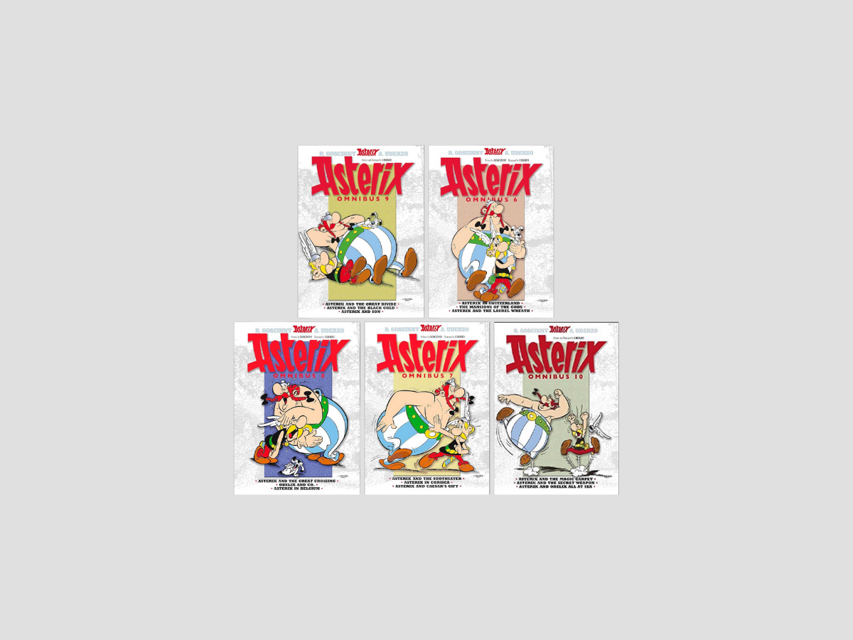 Asterix Omnibus 6-10 (Book 16-30) 5 Books Collection