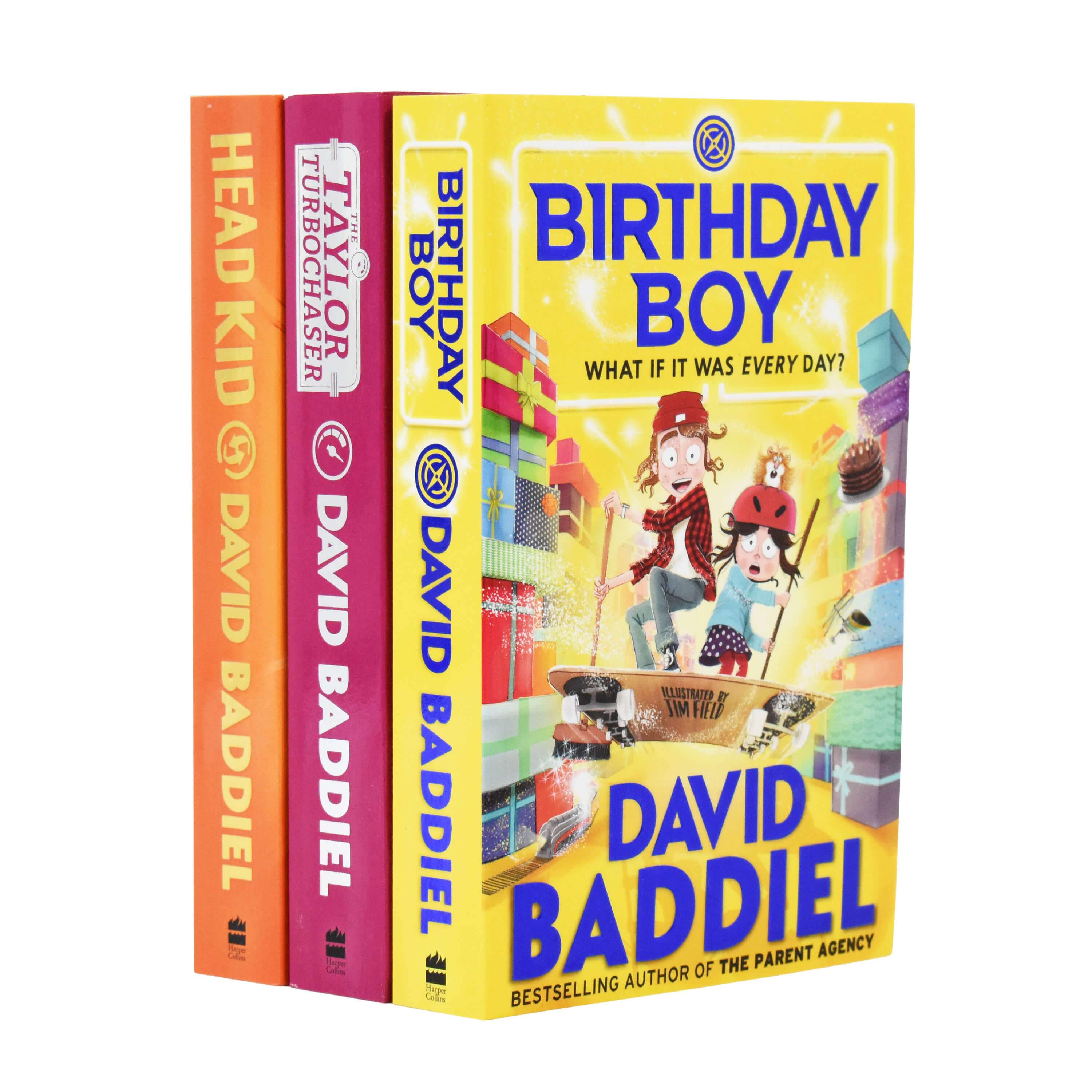 David Baddiel 3 Books Set (Birthday Boy, The Taylor Turbochaser, Head Kid) - Ages 7-9 - Paperback