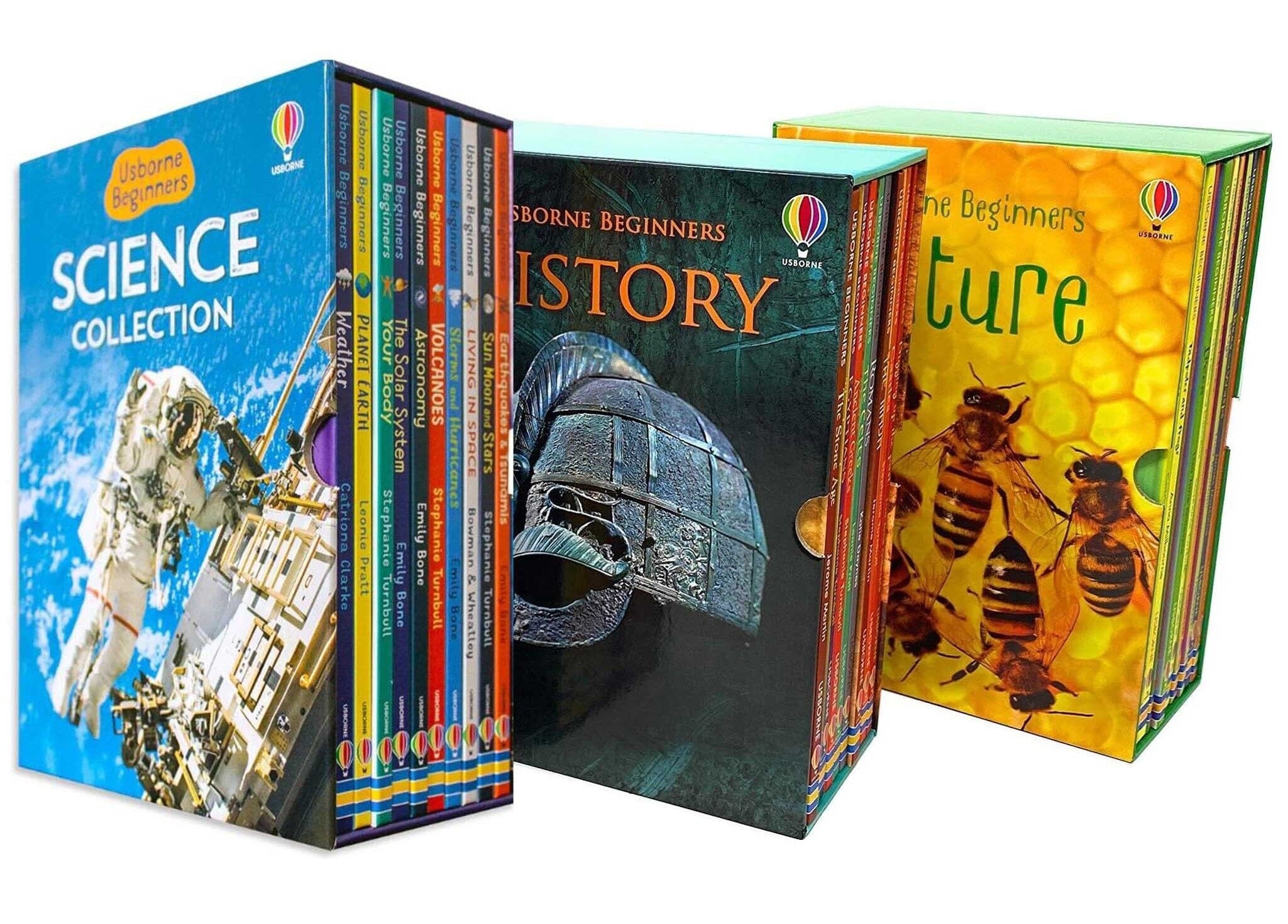 Usborne Beginners Series 30 Books Collection Box Set (History, Nature, Science) - Ages 4-10 - Hardback