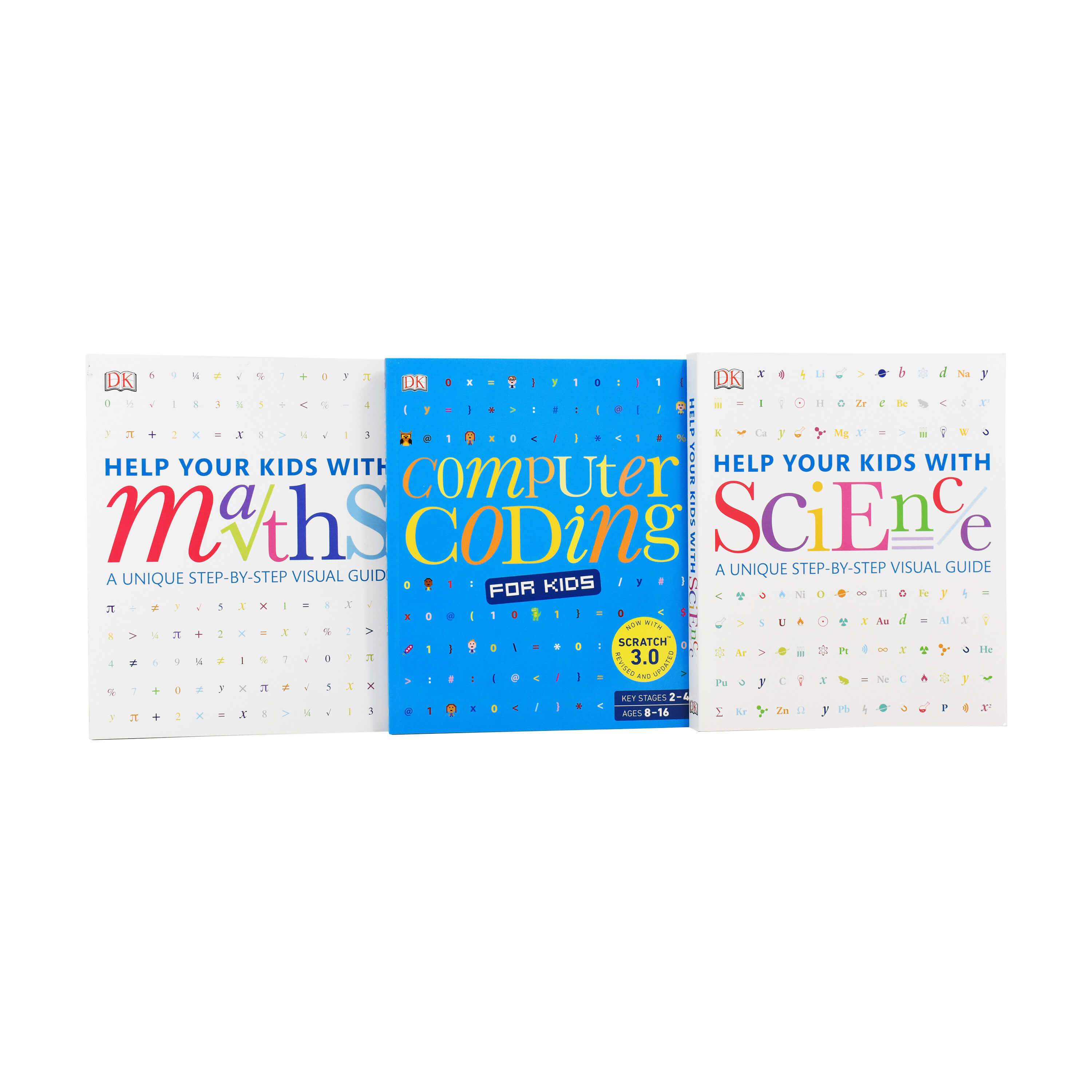 DK Help Your Kids with Maths, Science & Computer Coding 3 Books Collection by Carol Vorderman - Ages 5-7 - Paperback