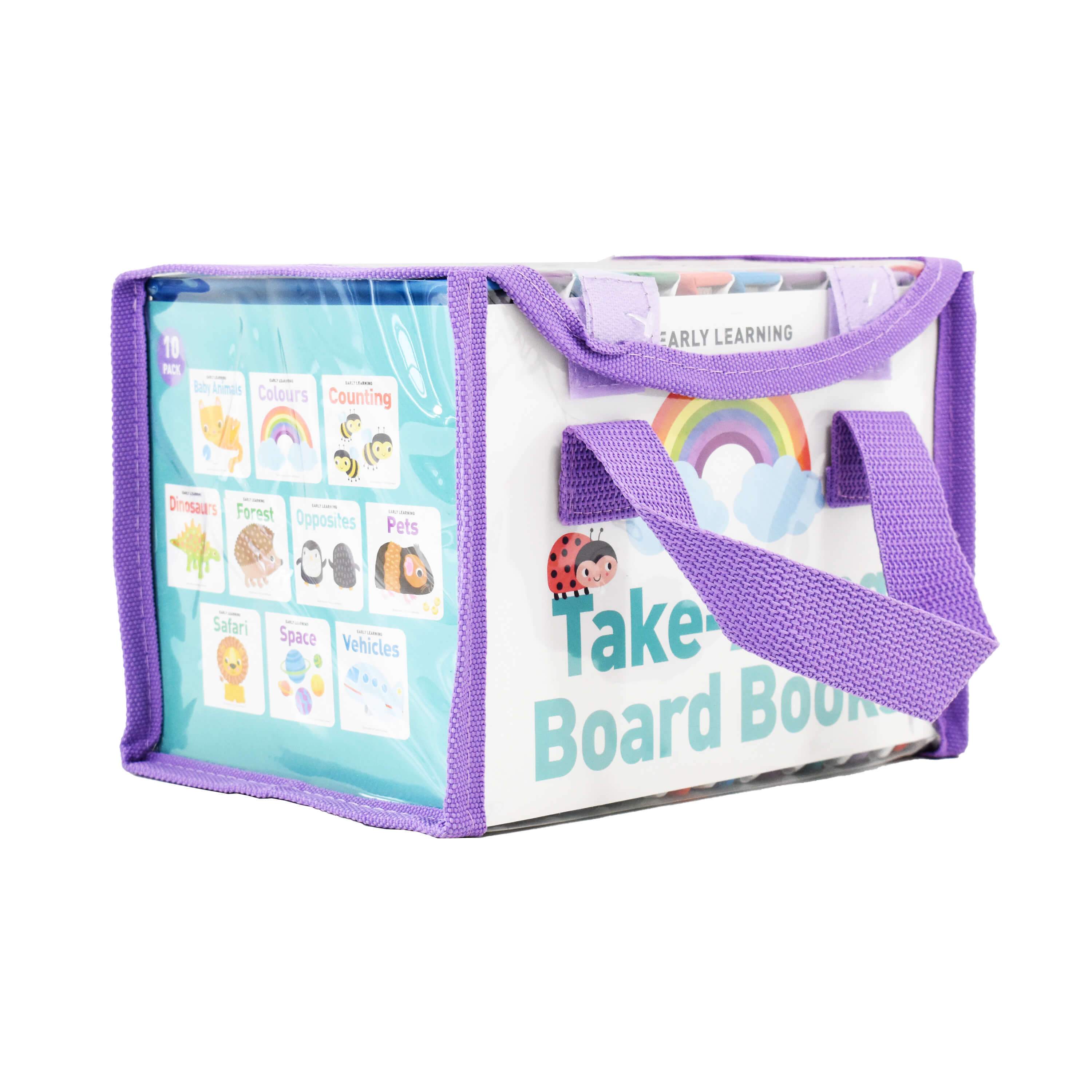 Take Along Early Learning Carry Pack 10 Books Set by Lake Press - Ages 0-5 - Board books