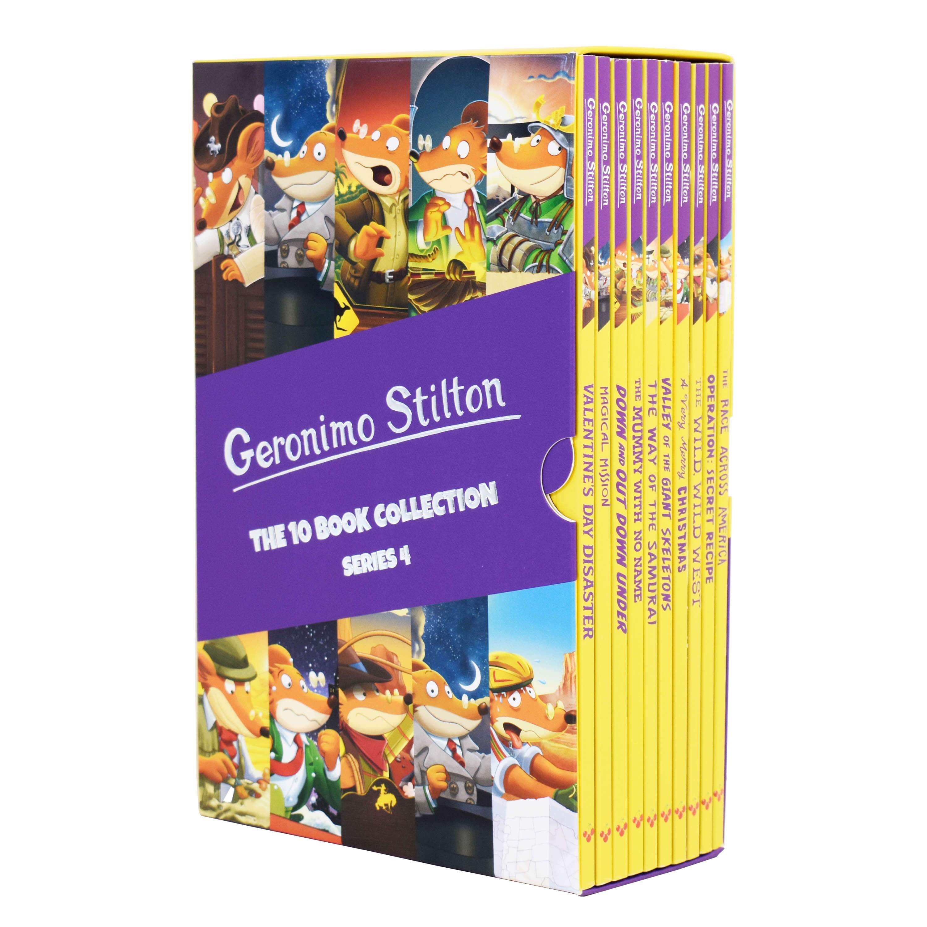 Geronimo Stilton Series 4: The 10 Books Collection Box Set - Ages 5-7 - Paperback