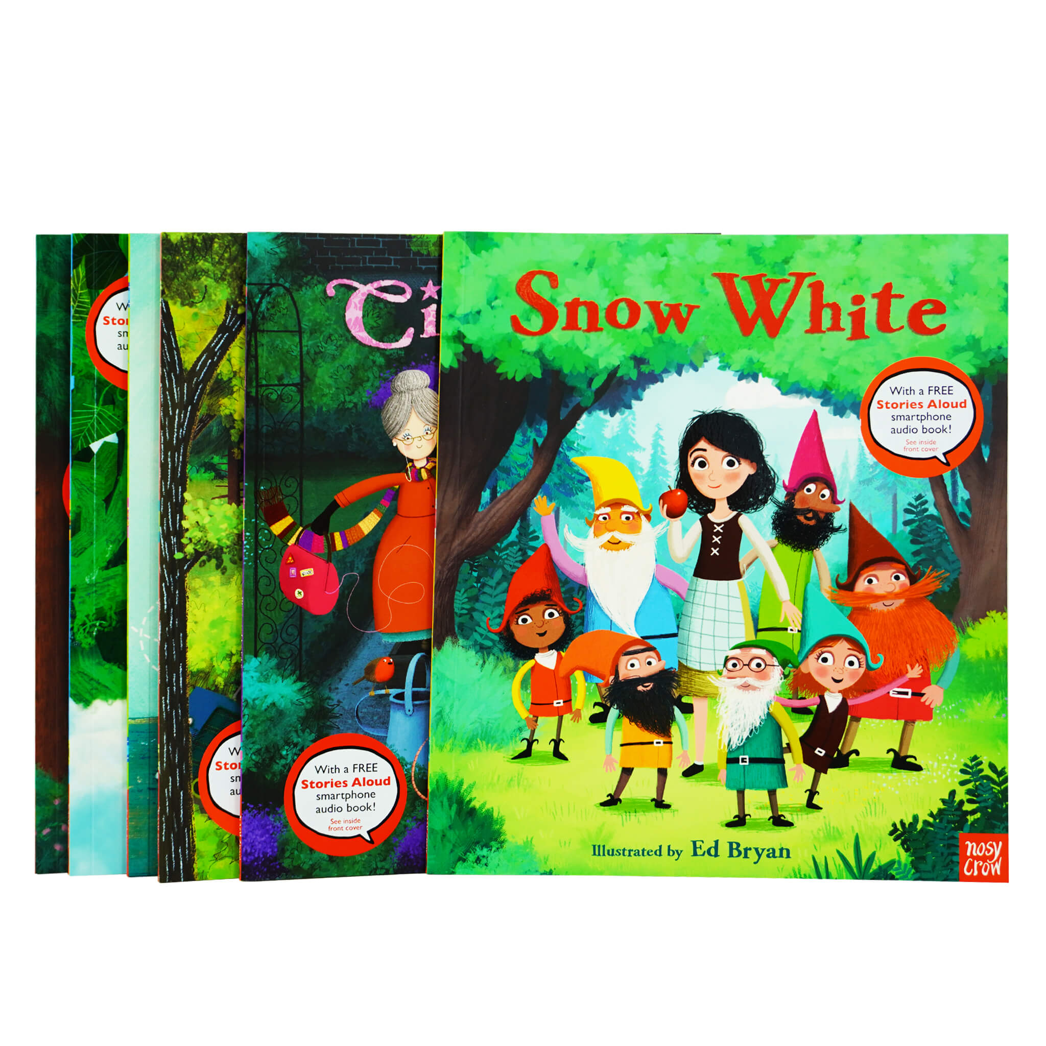 Nosy Crow Fairy Tales 6 Books Collection With Free Stories Audio Book! By Ed Bryan - Ages 3-5 - Paperback
