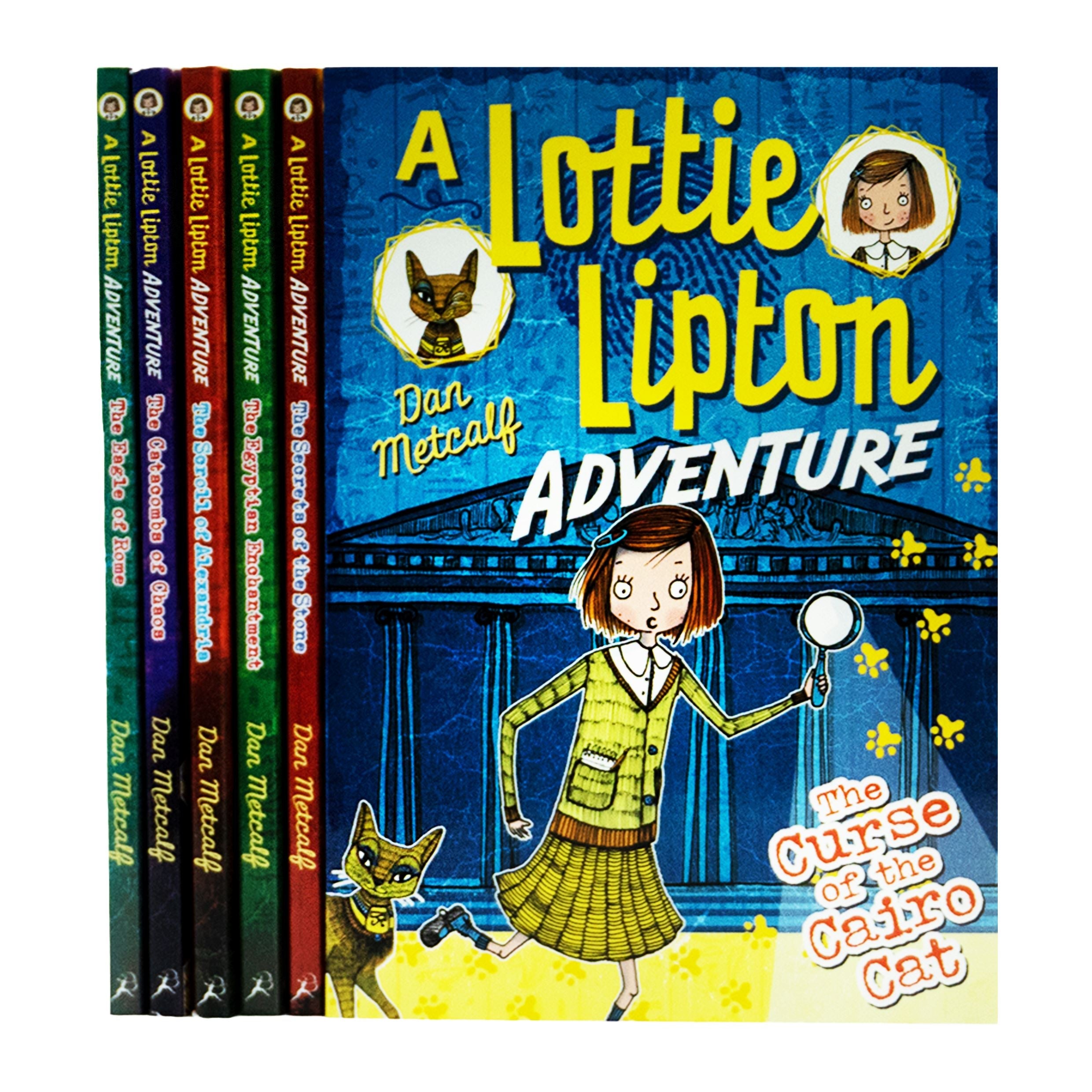 The Lottie Lipton Adventures Series by Dan Metcalf: 6 Books Collection - Ages 7-9 - Paperback