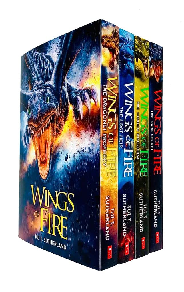 Wings of Fire Series by Tui T. Sutherland 4 Books Collection Set - Ages 8-12 - Paperback