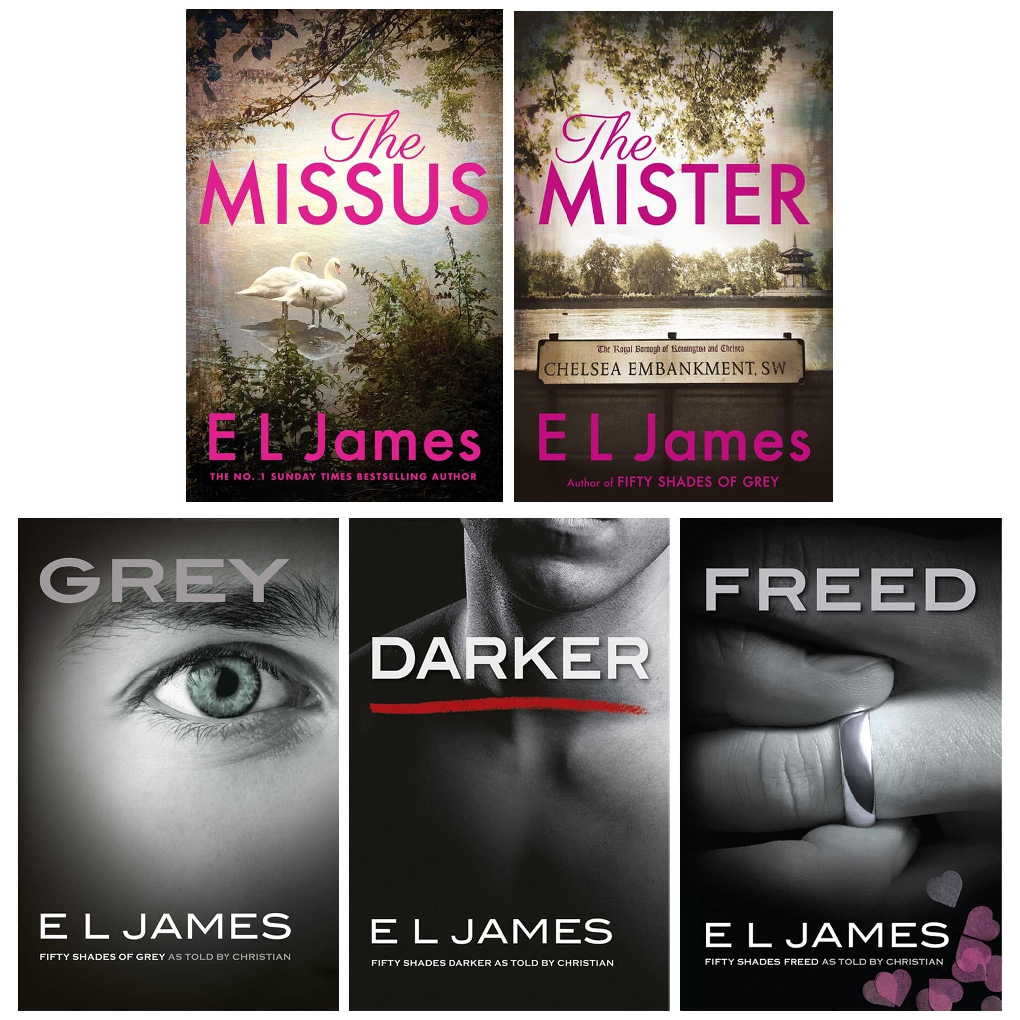 E L James 5 Books Collection Set - Fiction - Paperback