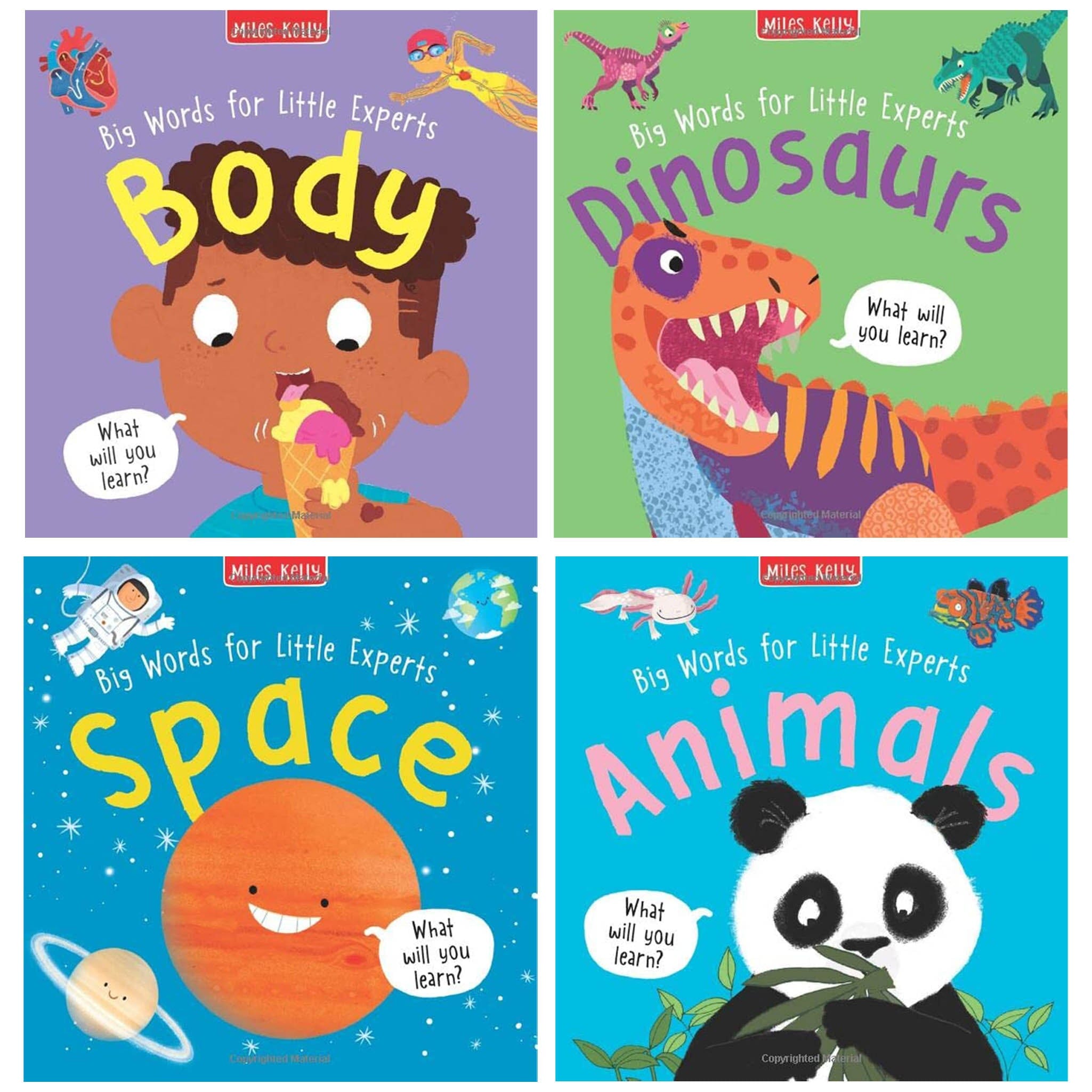 Big Words for Little Experts By Miles Kelly 4 Books Collection Set - Ages 2+ - Paperback