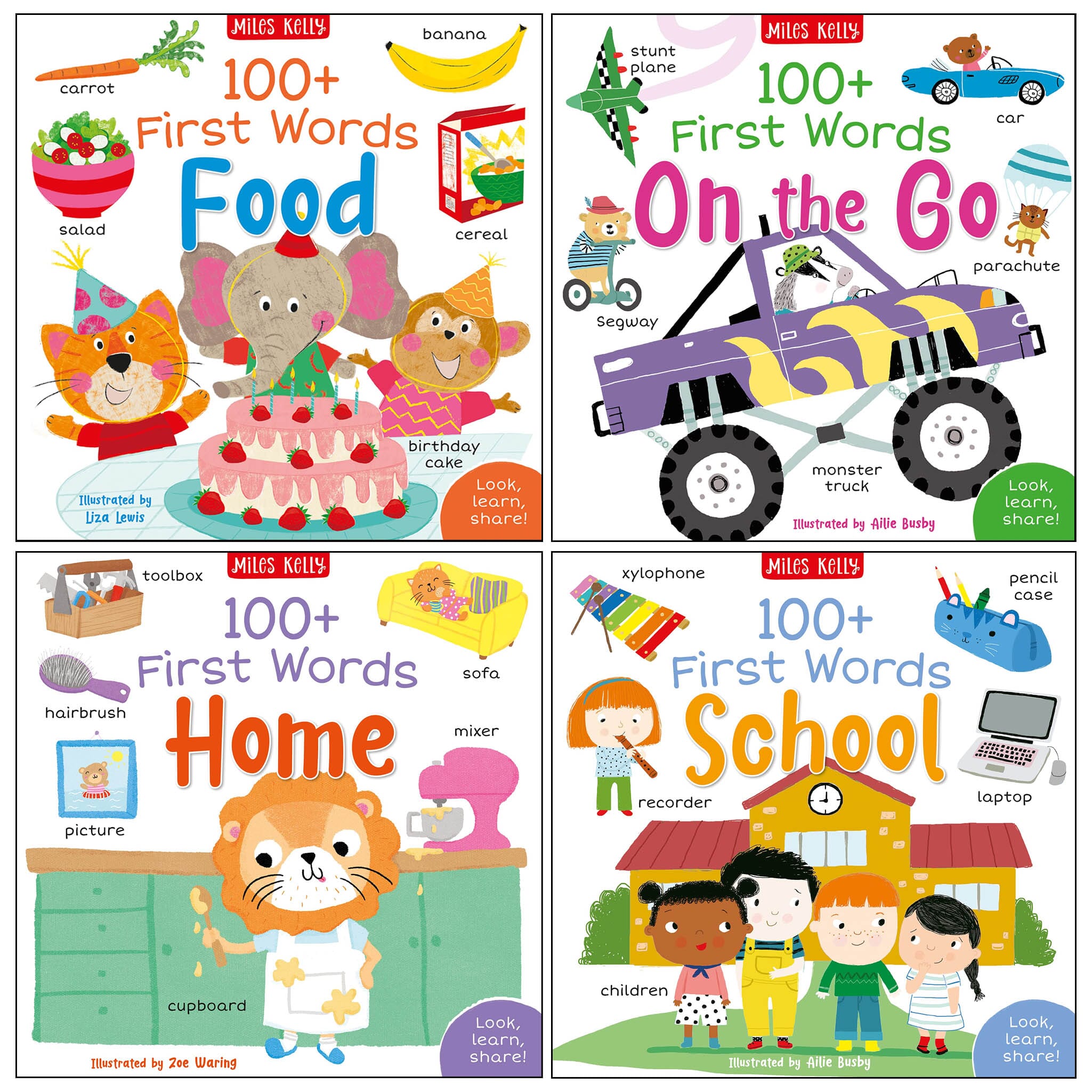 First Words My World By Miles Kelly 4 Books Collection Set - Ages 3+ - Paperback