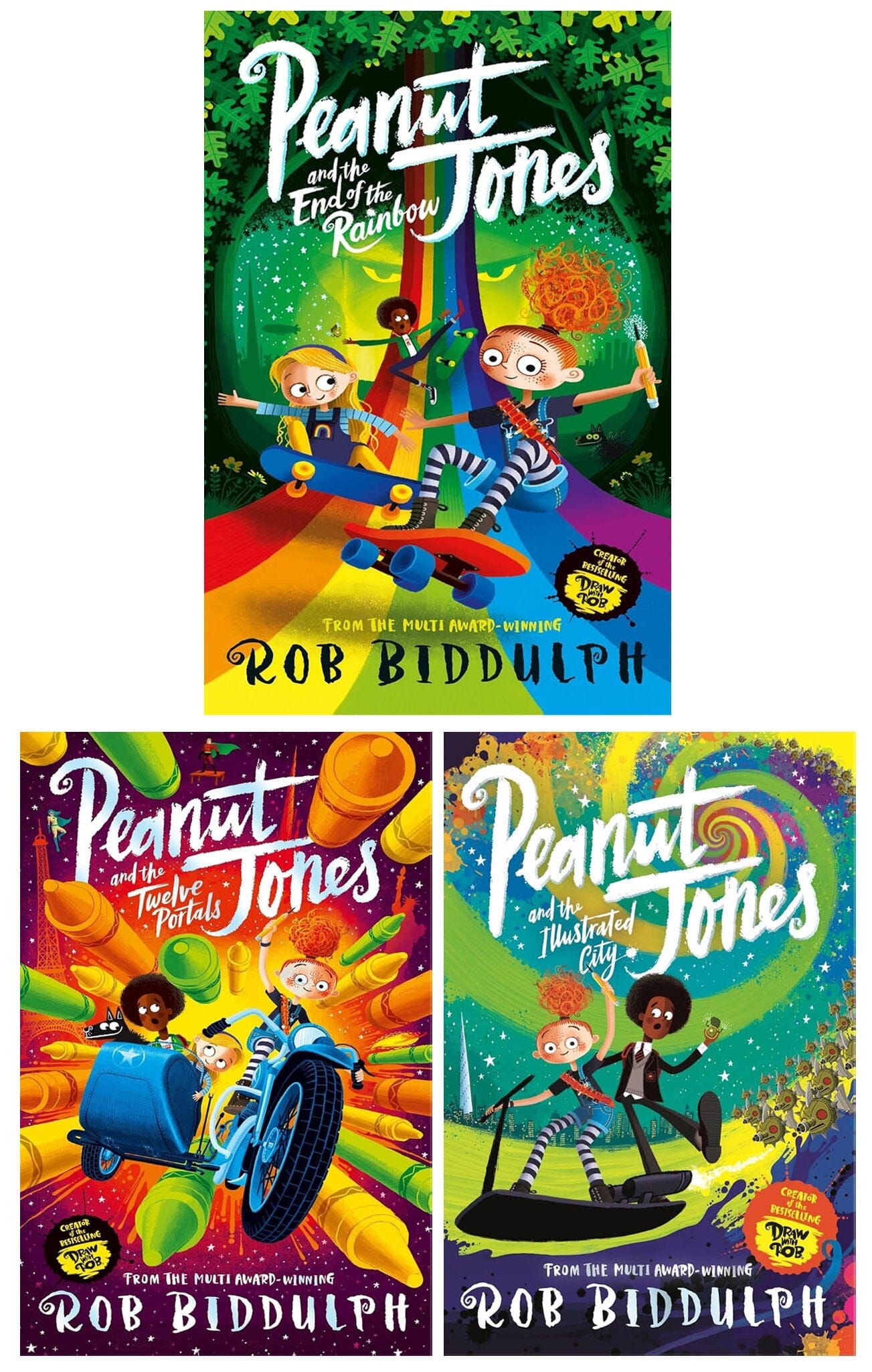 Peanut Jones Series By Rob Biddulph 3 Books Collection Set - Ages 8-11 - Paperback/Hardback