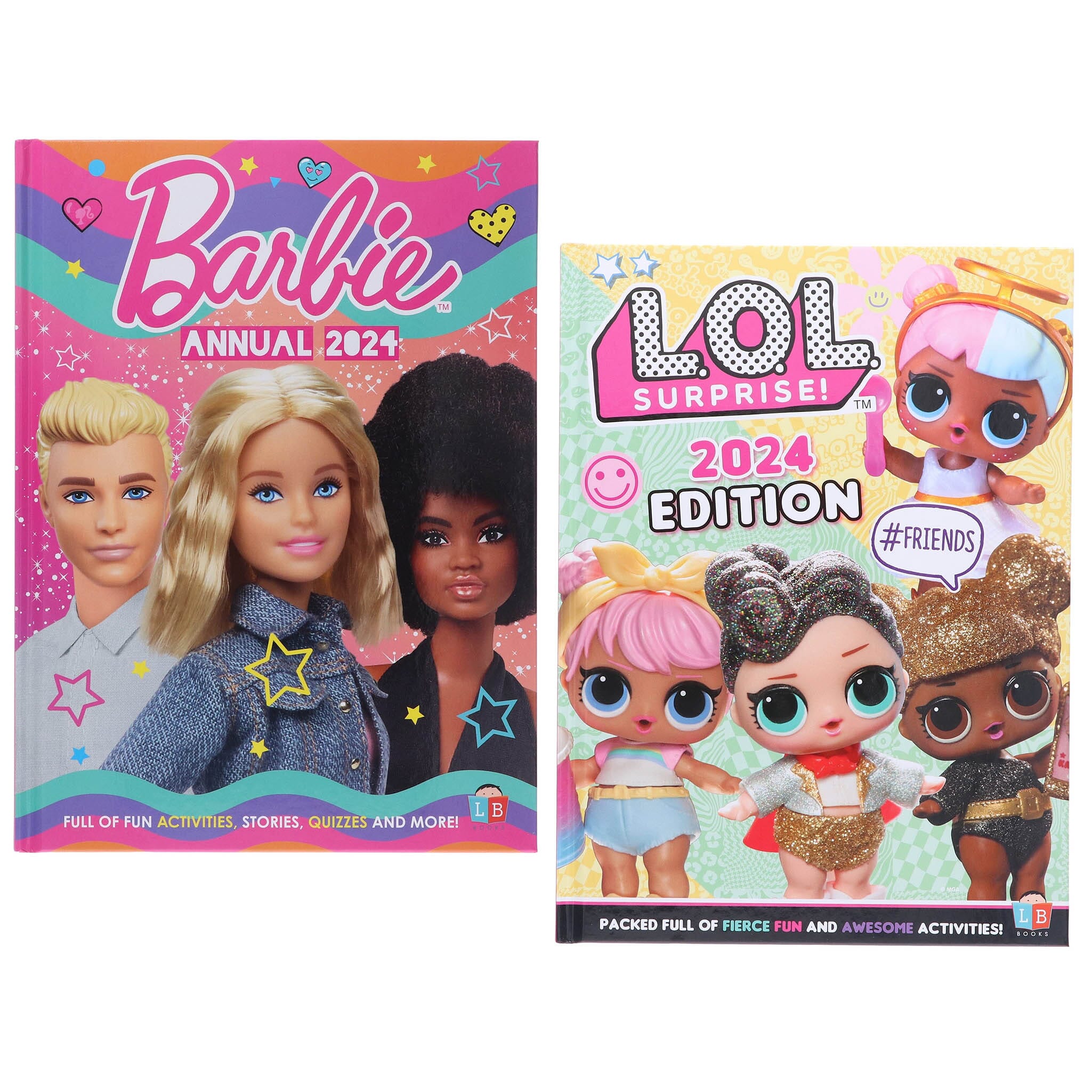Barbie! & L.O.L. Surprise! Official Annual 2024 by Little Brother Books 2 Books Collection Set - Age 4+ - Hardback