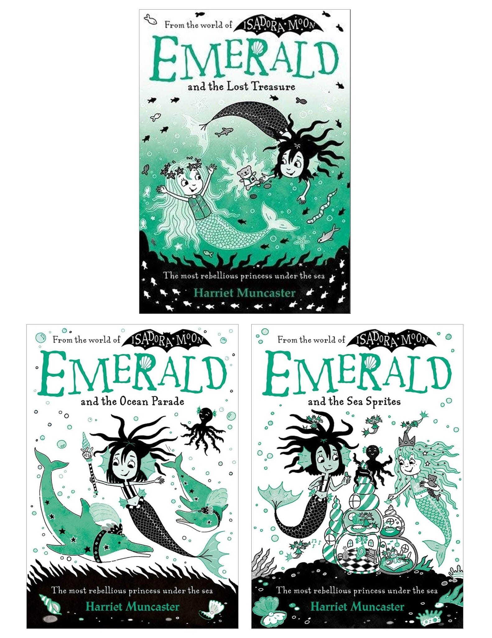 Emerald Series (World Of Isadora Moon) By Harriet Muncaster 3 Books Collection Set - Ages 5-7 - Paperback