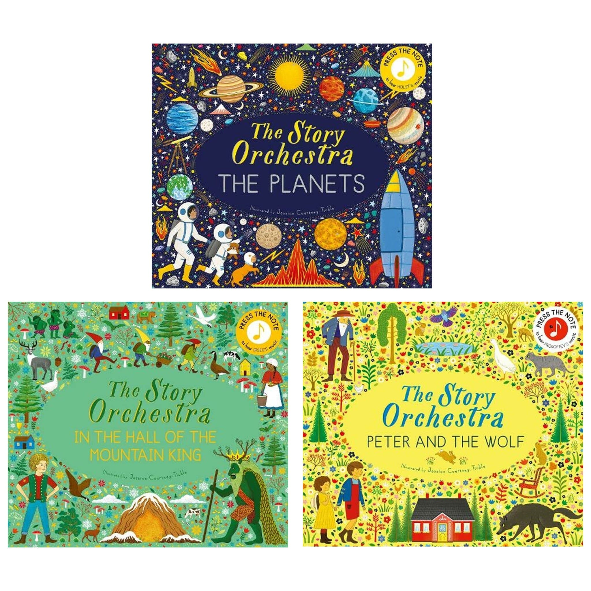 The Story Orchestra Series (Set 3) By Jessica Courtney-Tickle 3 Books Collection Set - Age 3+ - Hardback