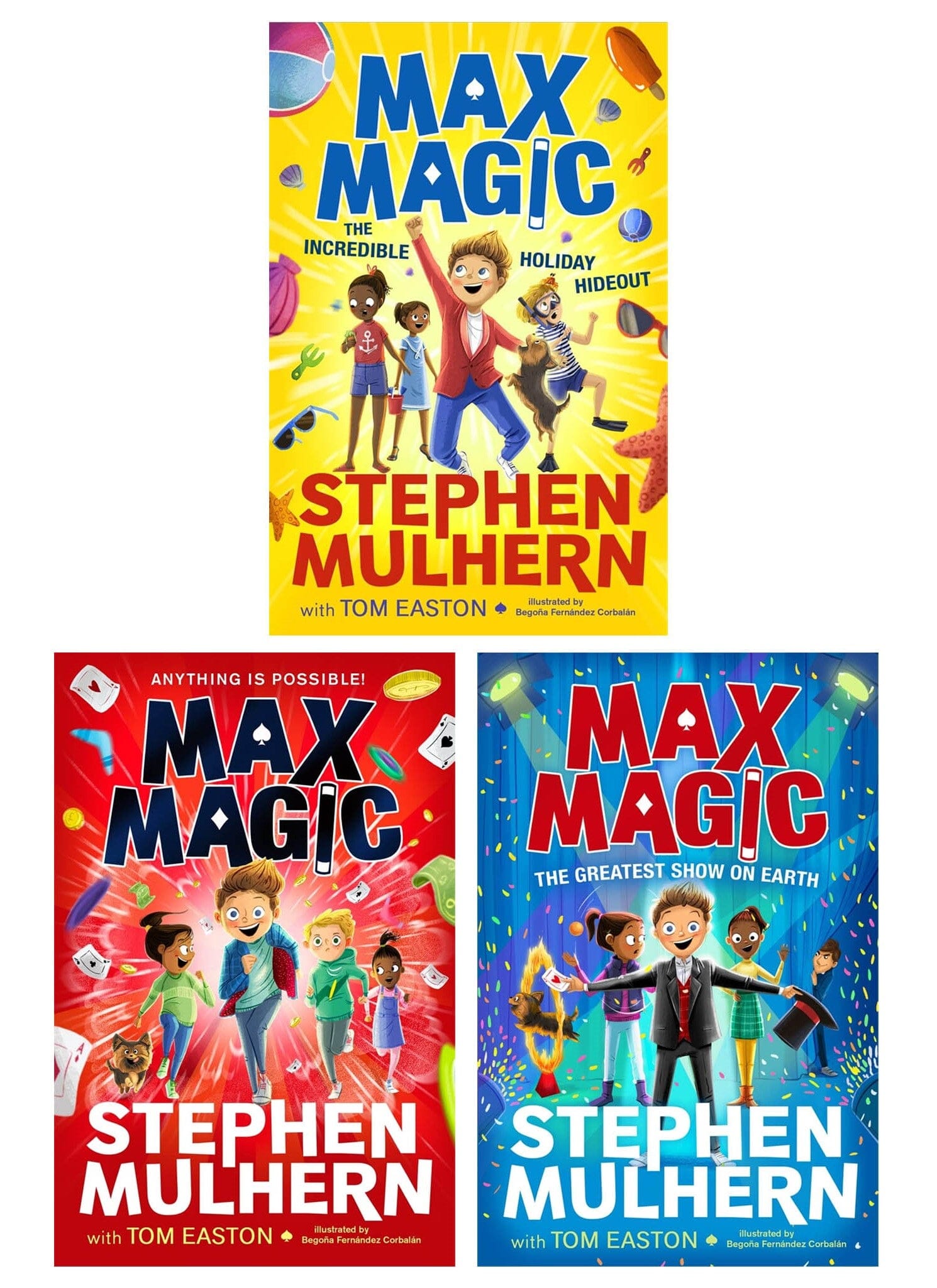 Max Magic Series By Stephen Mulhern And Tom Easton 3 Books Collection Set - Age 7-12 - Paperback