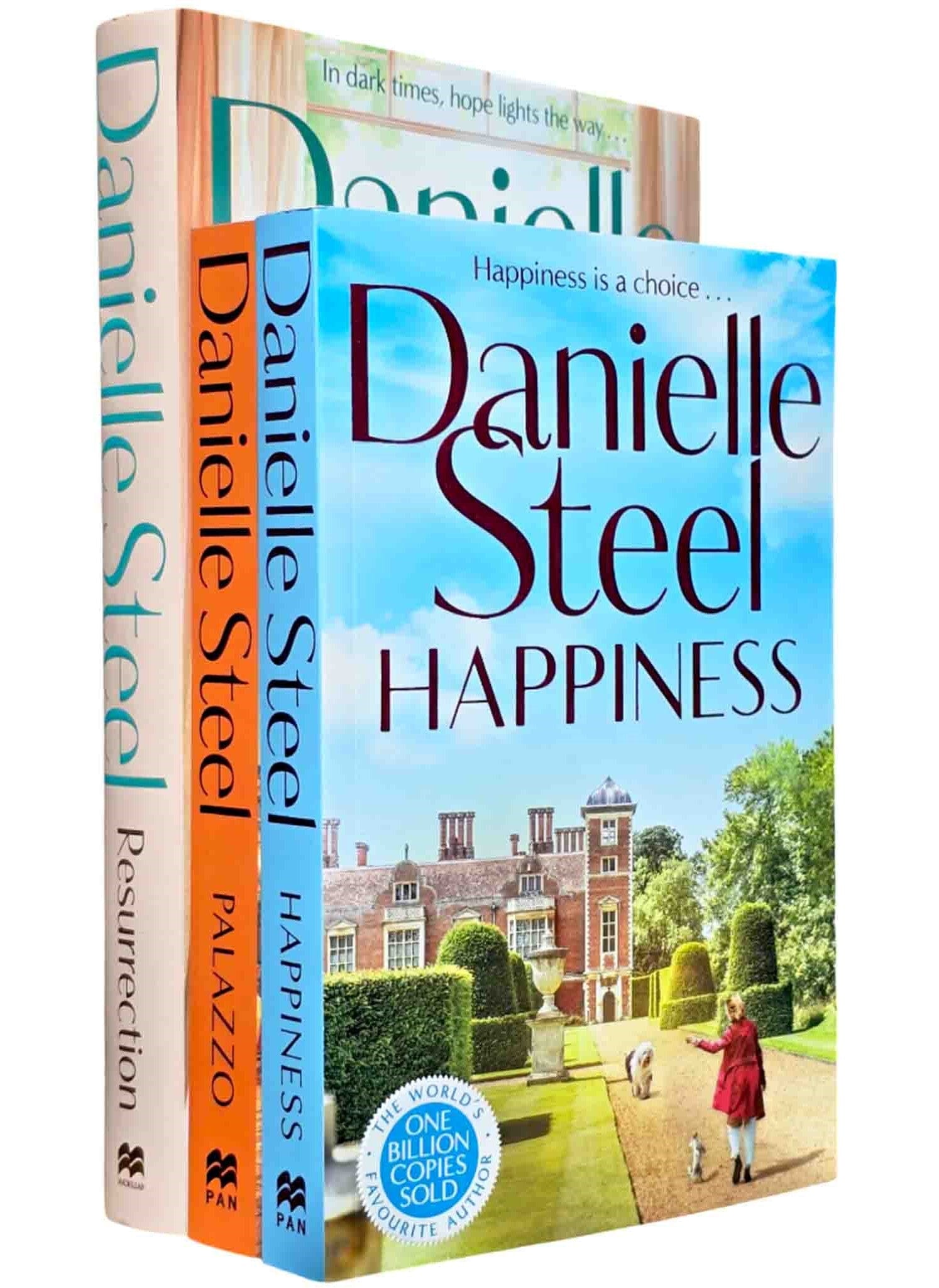 Danielle Steel's Palazzo, Happiness & Resurrection 3 Books Collection set - Fiction - Paperback/Hardback