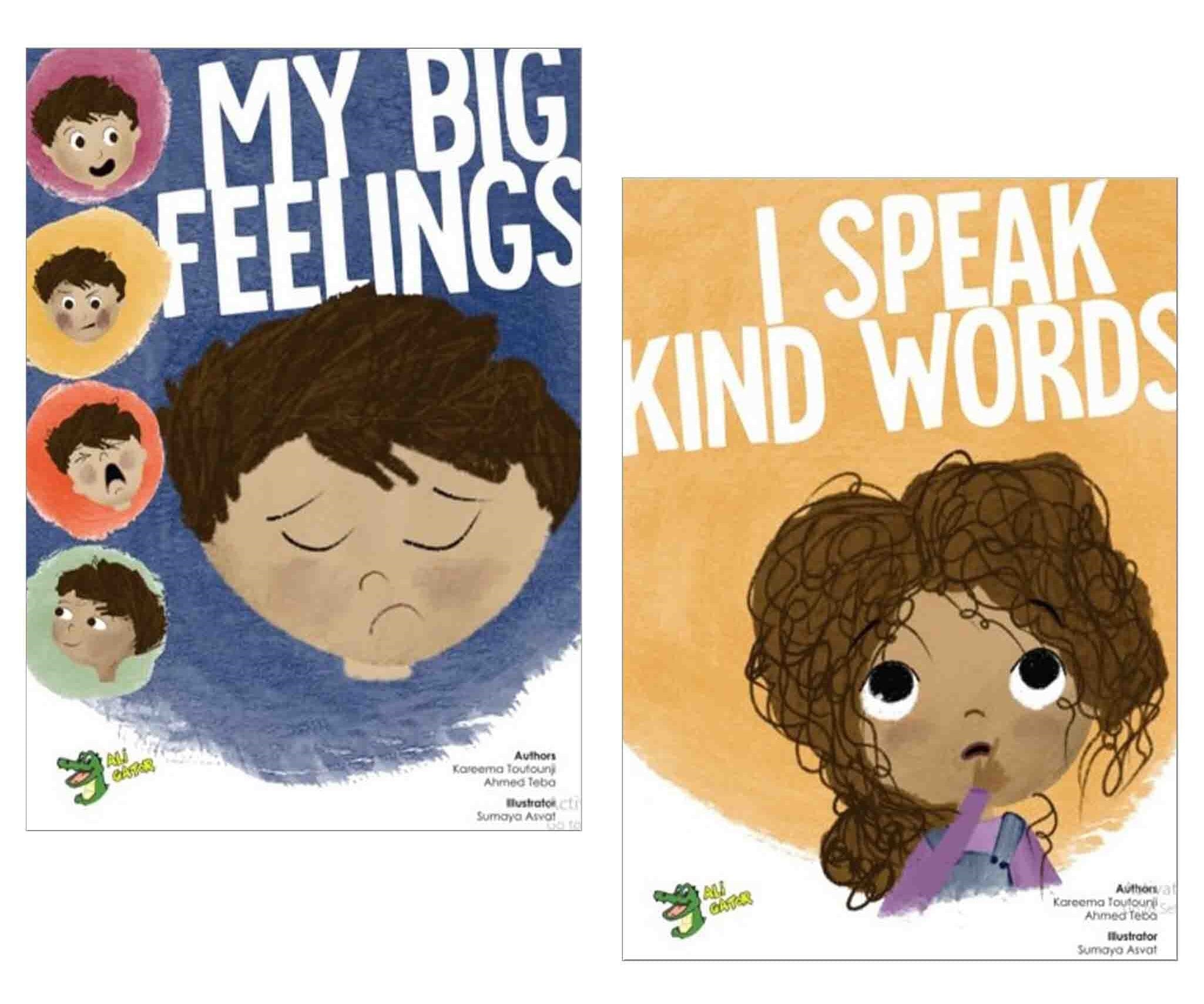 My Big Feelings & I Speak Kind Words 2 Picture Books Collection Set - Ages 3-7 - Paperback