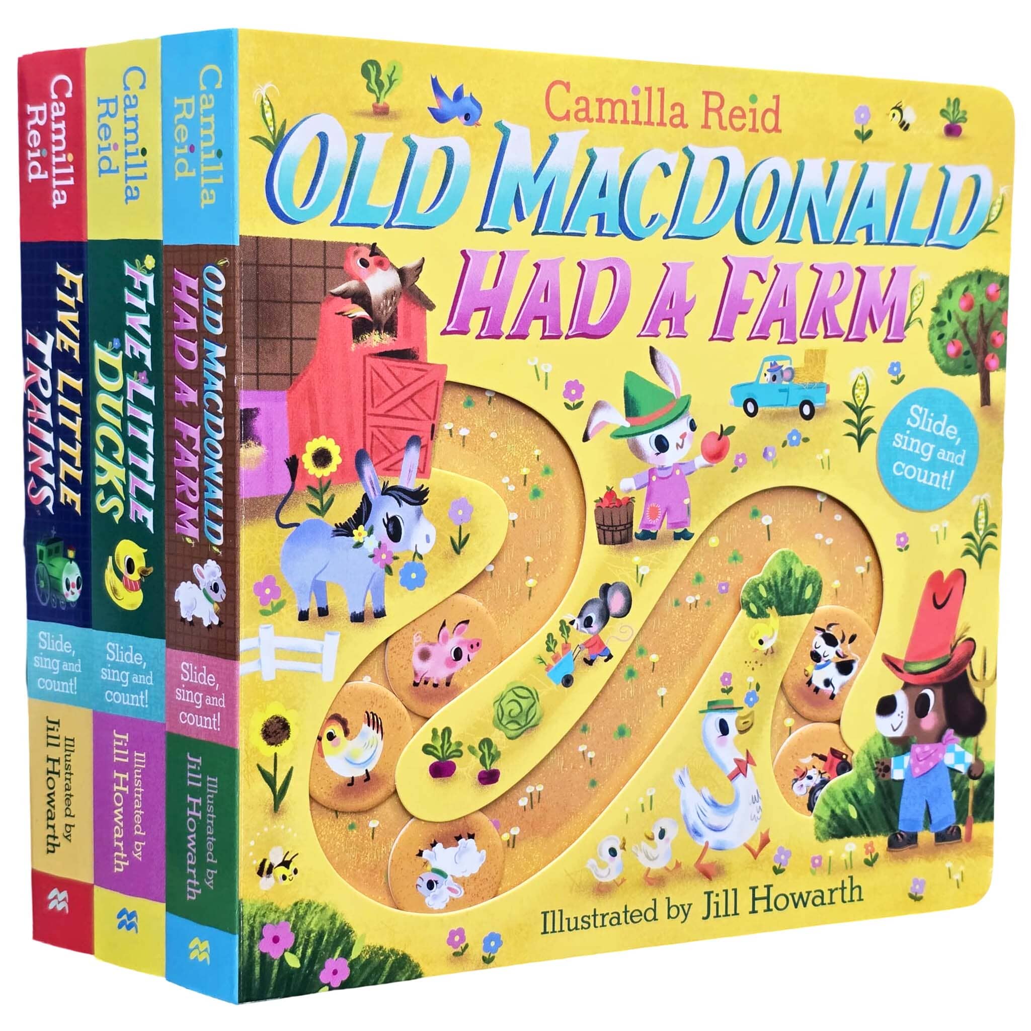 Slide and Count Books By Camilla Reid 3 Books Collection Set - Ages 3-6 - Board Book