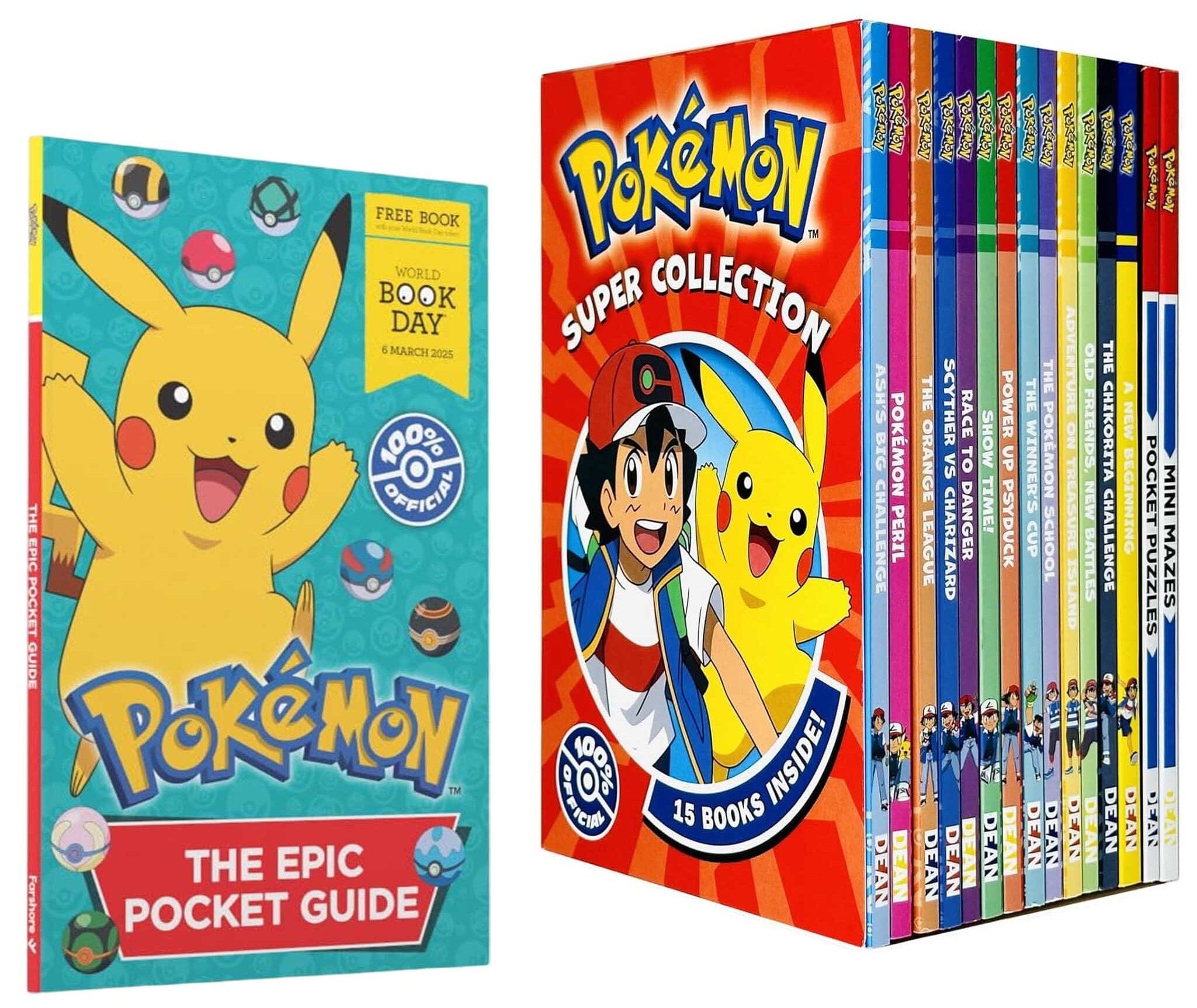 Pokemon Super Collection 16 Books Set with World Book Day 2025 – Ages 5-8 - Paperback
