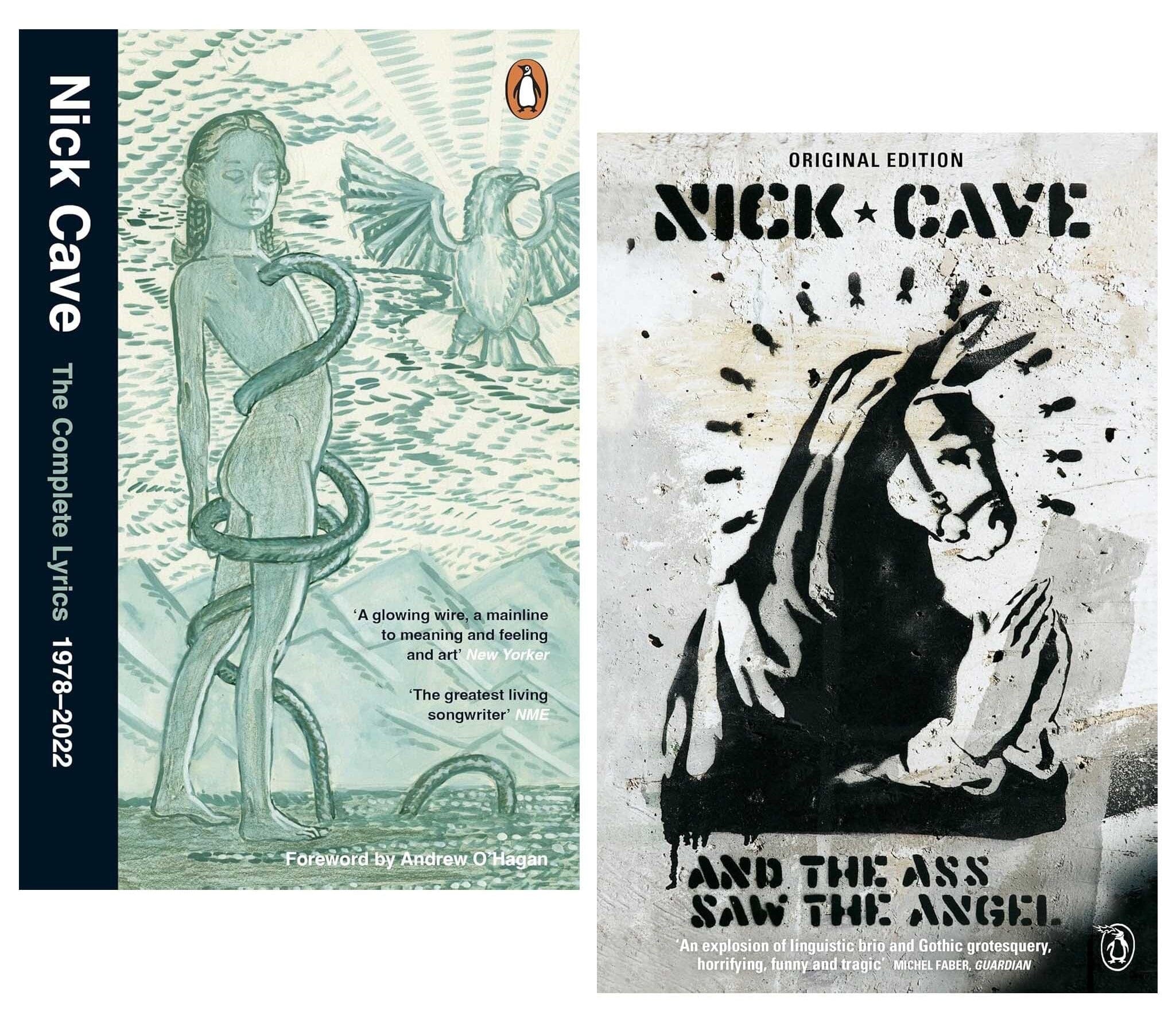 And the Ass Saw the Angel & The Complete Lyrics: By Nick Cave 2 Books Collection Set - Fiction - Paperback