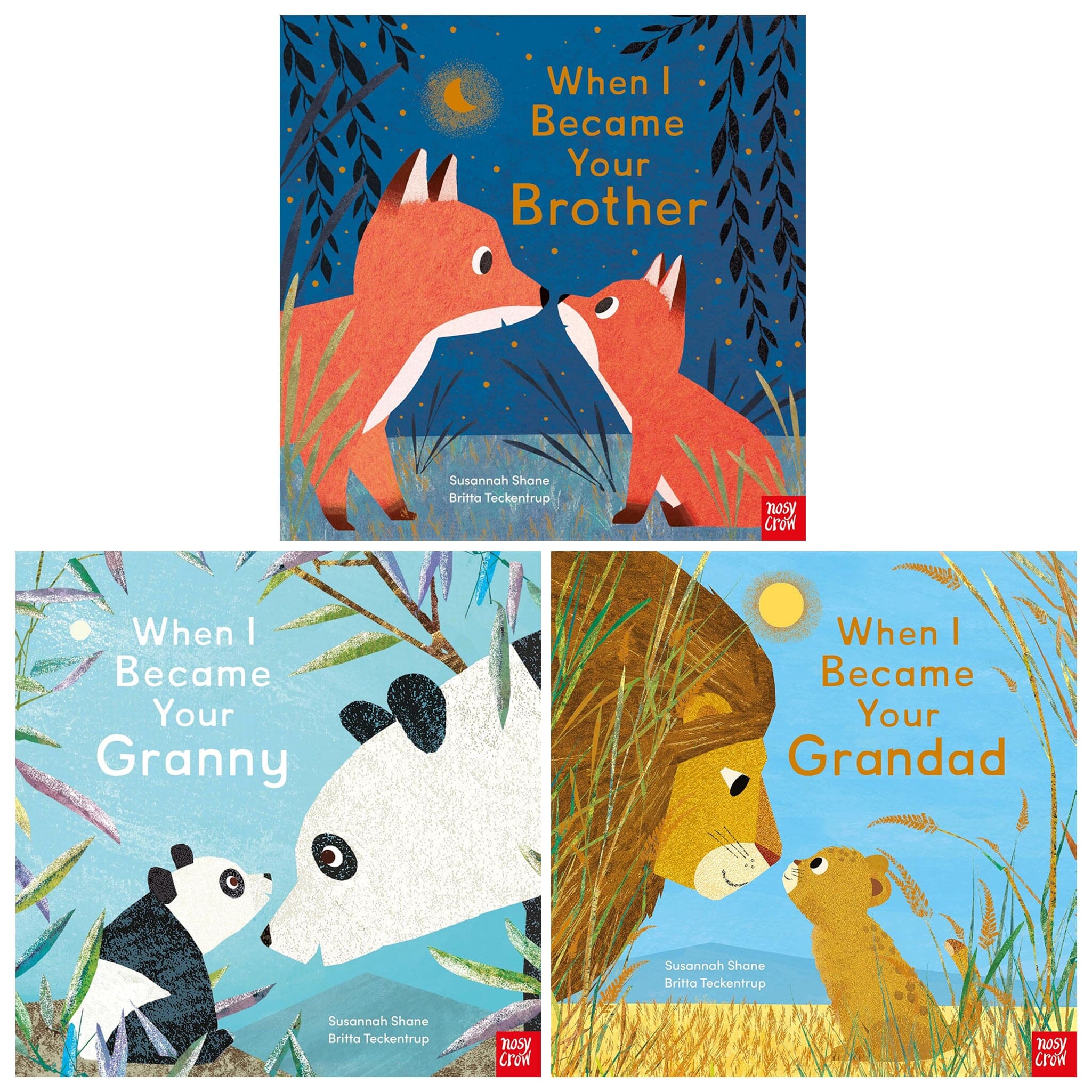 When I Became Series By Susannah Shane (Brother, Grandad & Granny): 3 Picture Books Collection Set - Ages 2-5 - Paperback