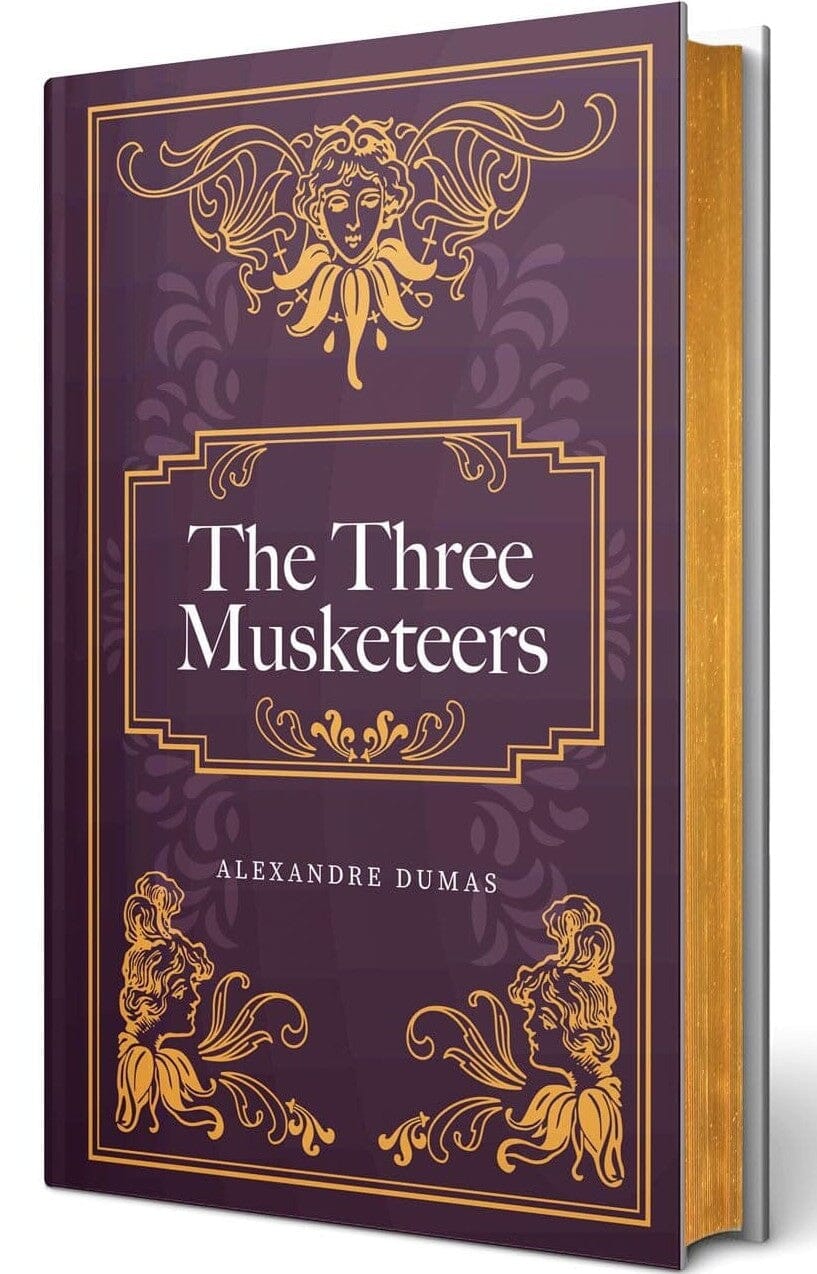 The Three Musketeers By Alexandre Dumas: With Ribbon Bookmark And Golden Sprayed Edges - Fiction - Leatherbound Hardback